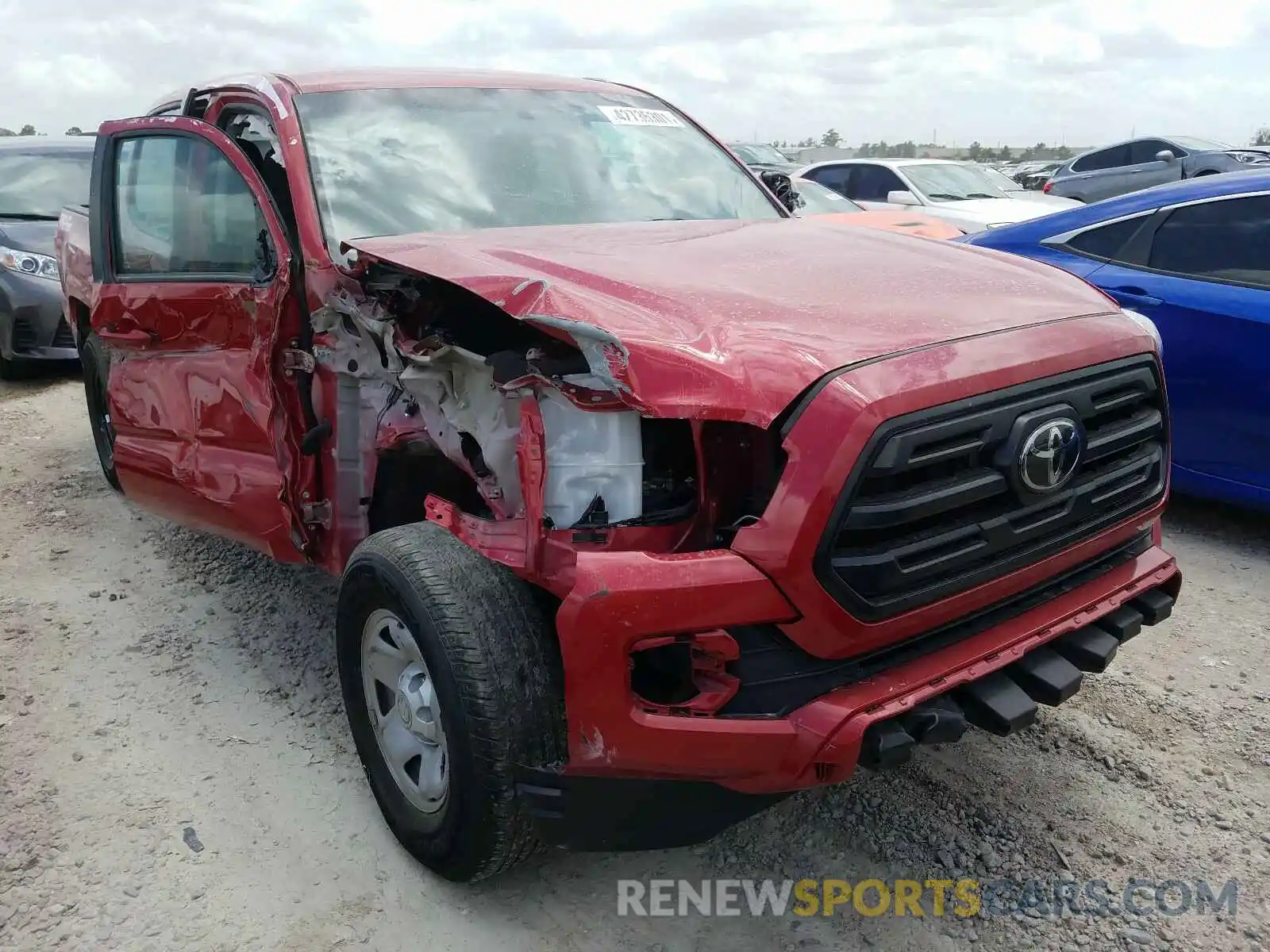 1 Photograph of a damaged car 5TFAX5GN5KX149433 TOYOTA TACOMA 2019