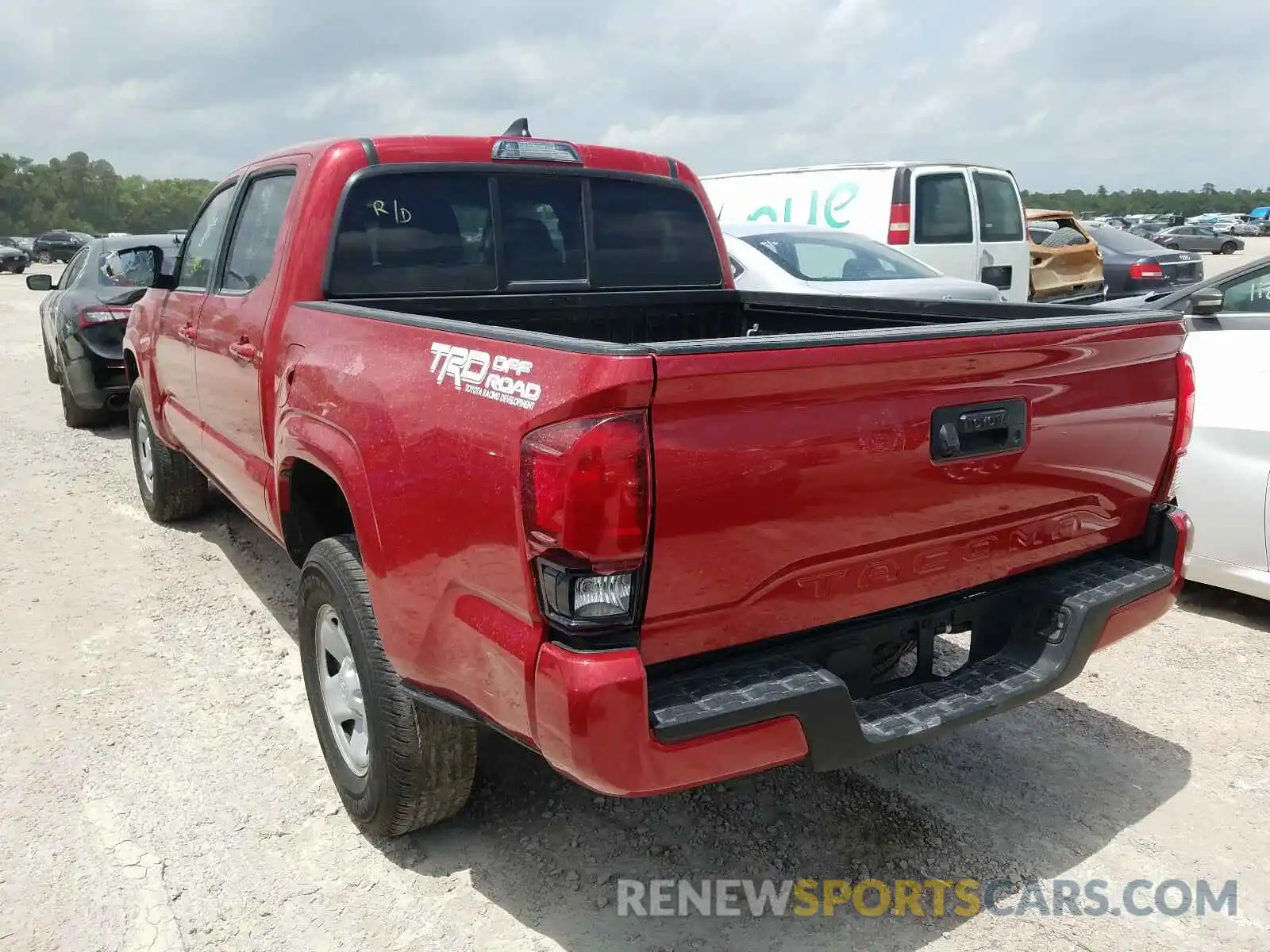 3 Photograph of a damaged car 5TFAX5GN5KX149433 TOYOTA TACOMA 2019