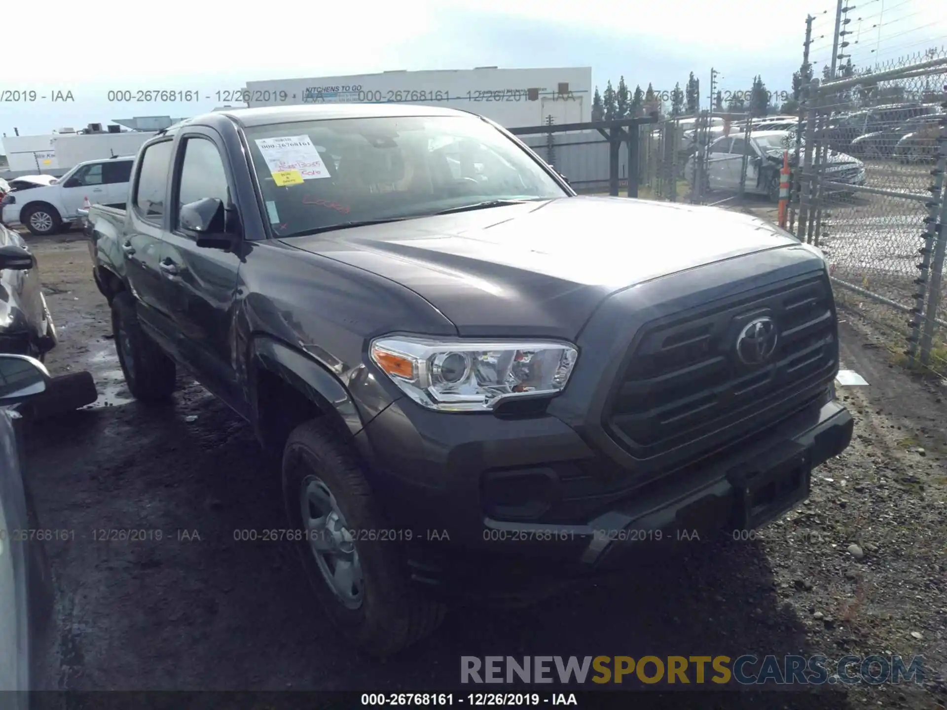 1 Photograph of a damaged car 5TFAX5GN5KX149514 TOYOTA TACOMA 2019