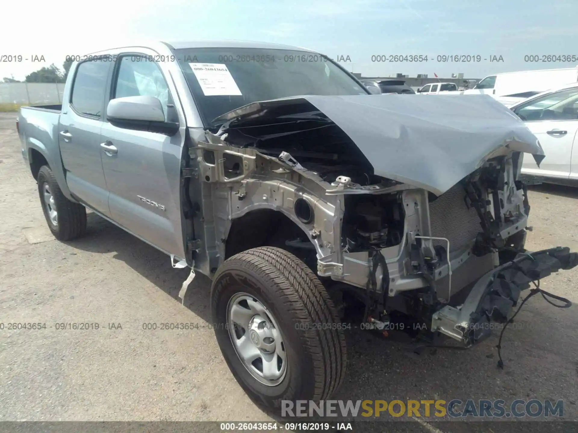 1 Photograph of a damaged car 5TFAX5GN5KX150484 TOYOTA TACOMA 2019