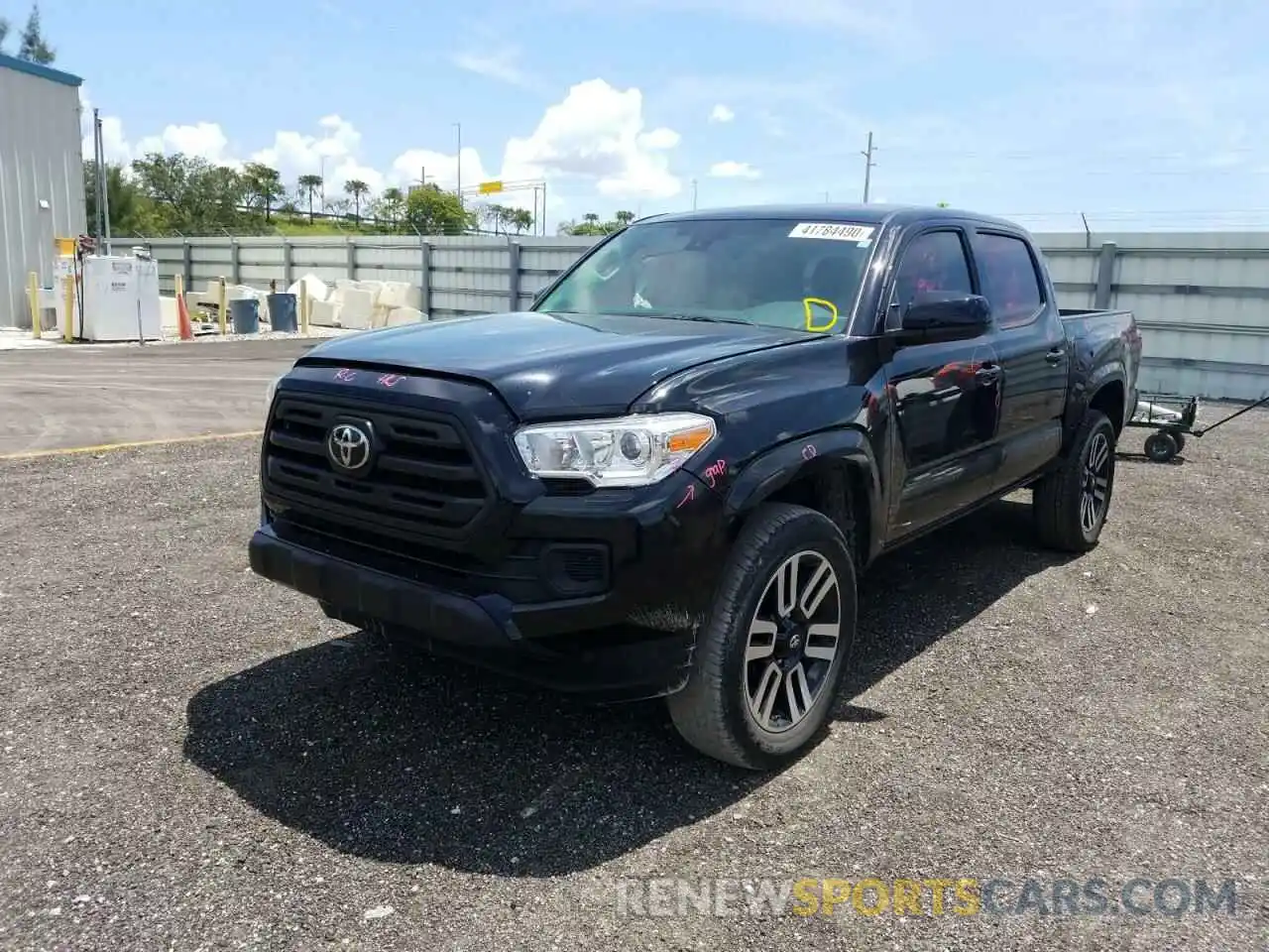 2 Photograph of a damaged car 5TFAX5GN5KX151201 TOYOTA TACOMA 2019