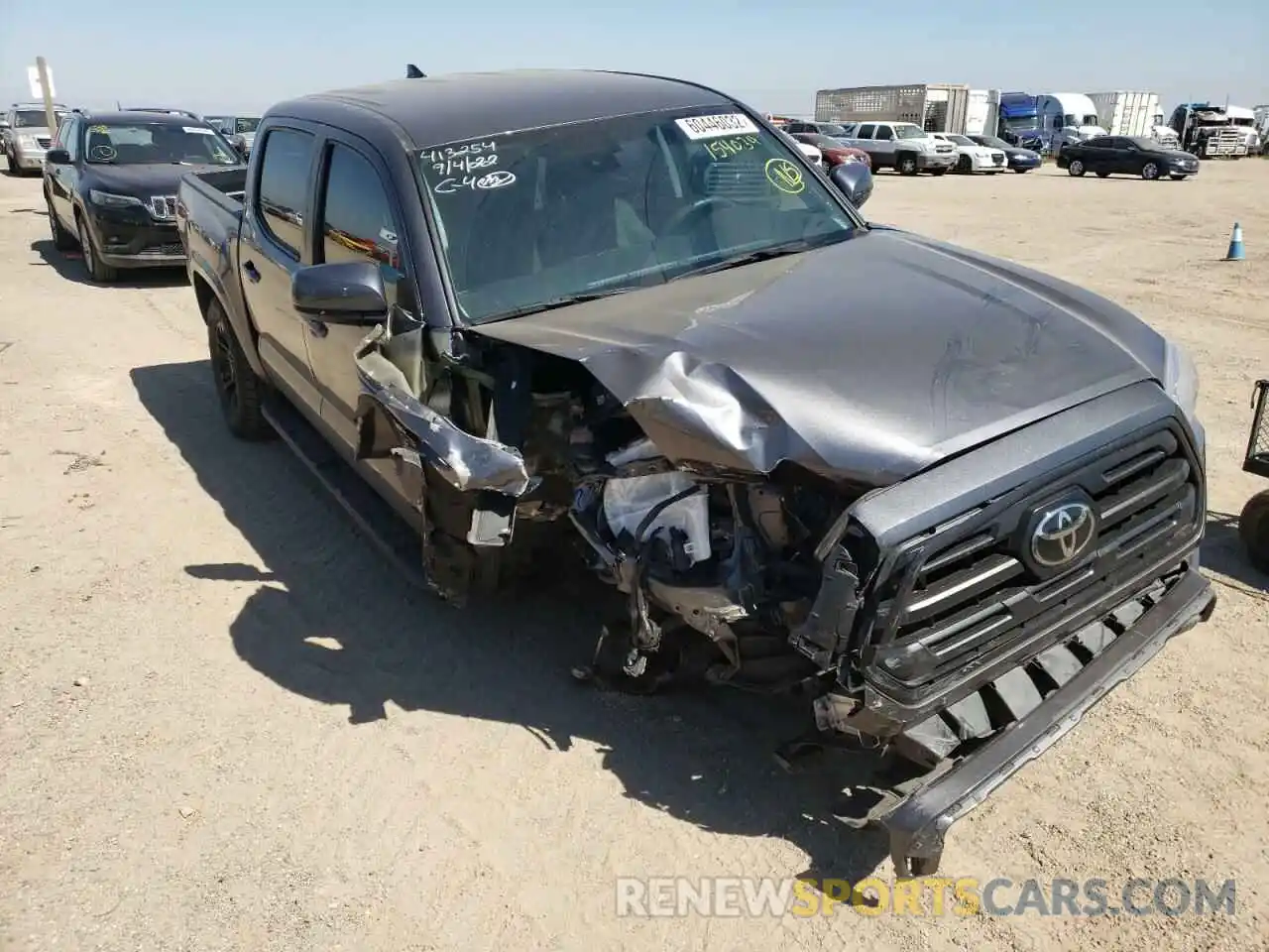 1 Photograph of a damaged car 5TFAX5GN5KX154034 TOYOTA TACOMA 2019