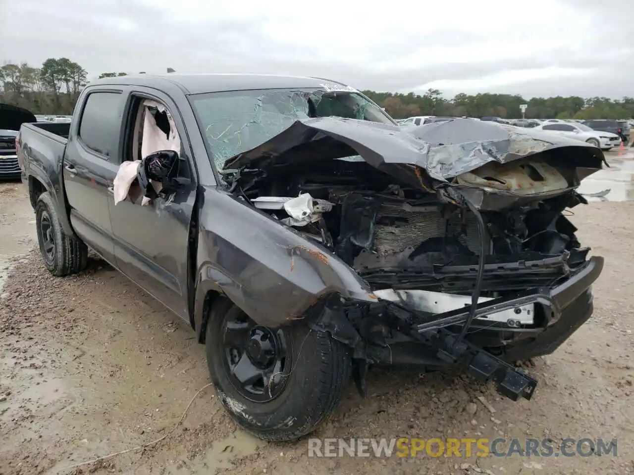 1 Photograph of a damaged car 5TFAX5GN5KX156298 TOYOTA TACOMA 2019