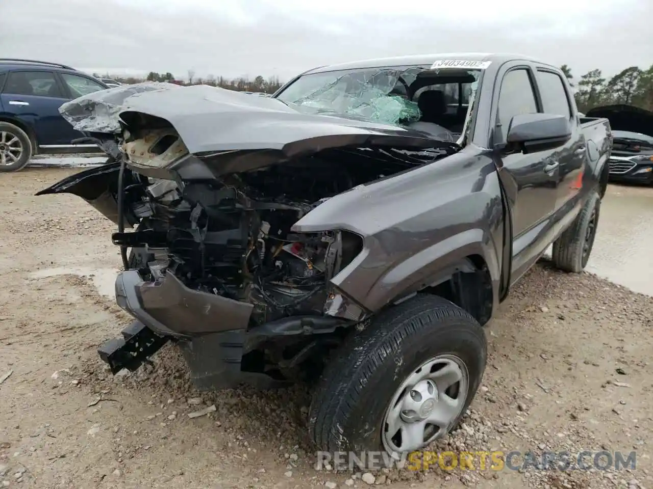 2 Photograph of a damaged car 5TFAX5GN5KX156298 TOYOTA TACOMA 2019