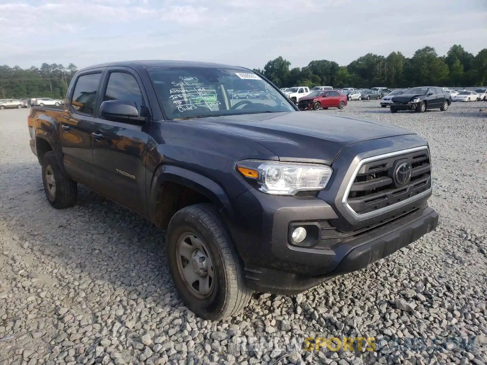 1 Photograph of a damaged car 5TFAX5GN5KX158956 TOYOTA TACOMA 2019