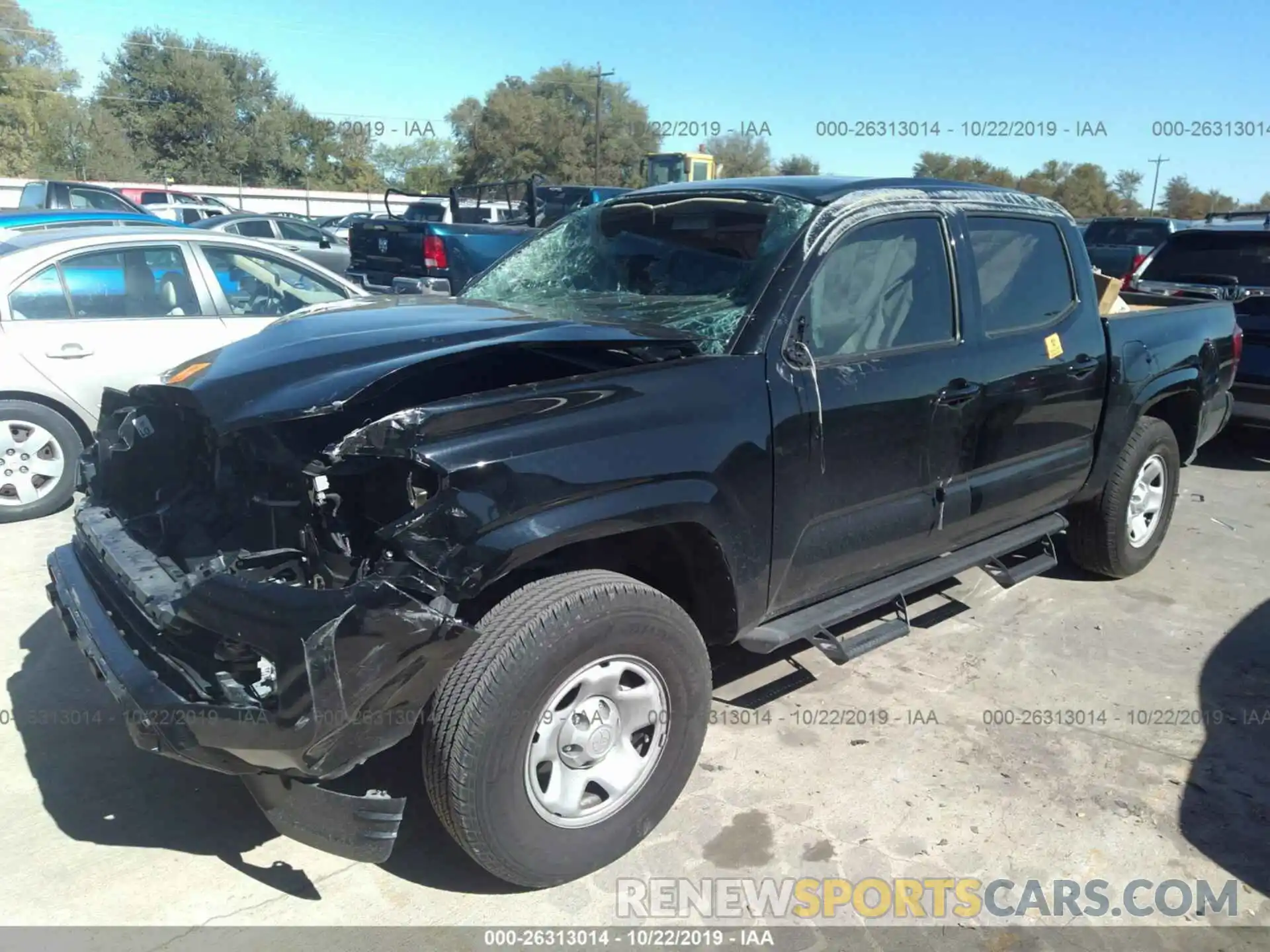 2 Photograph of a damaged car 5TFAX5GN6KX135900 TOYOTA TACOMA 2019