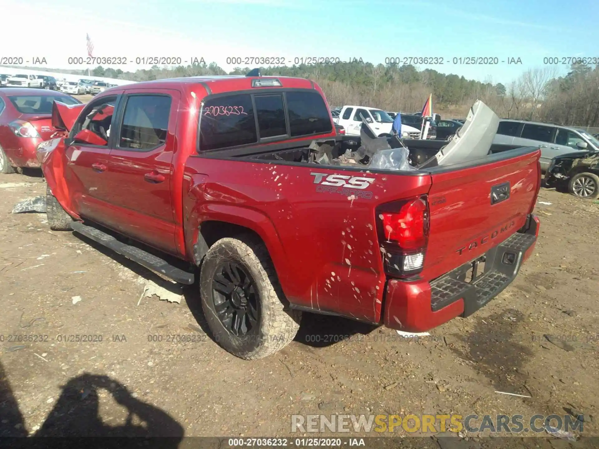 3 Photograph of a damaged car 5TFAX5GN6KX139042 TOYOTA TACOMA 2019