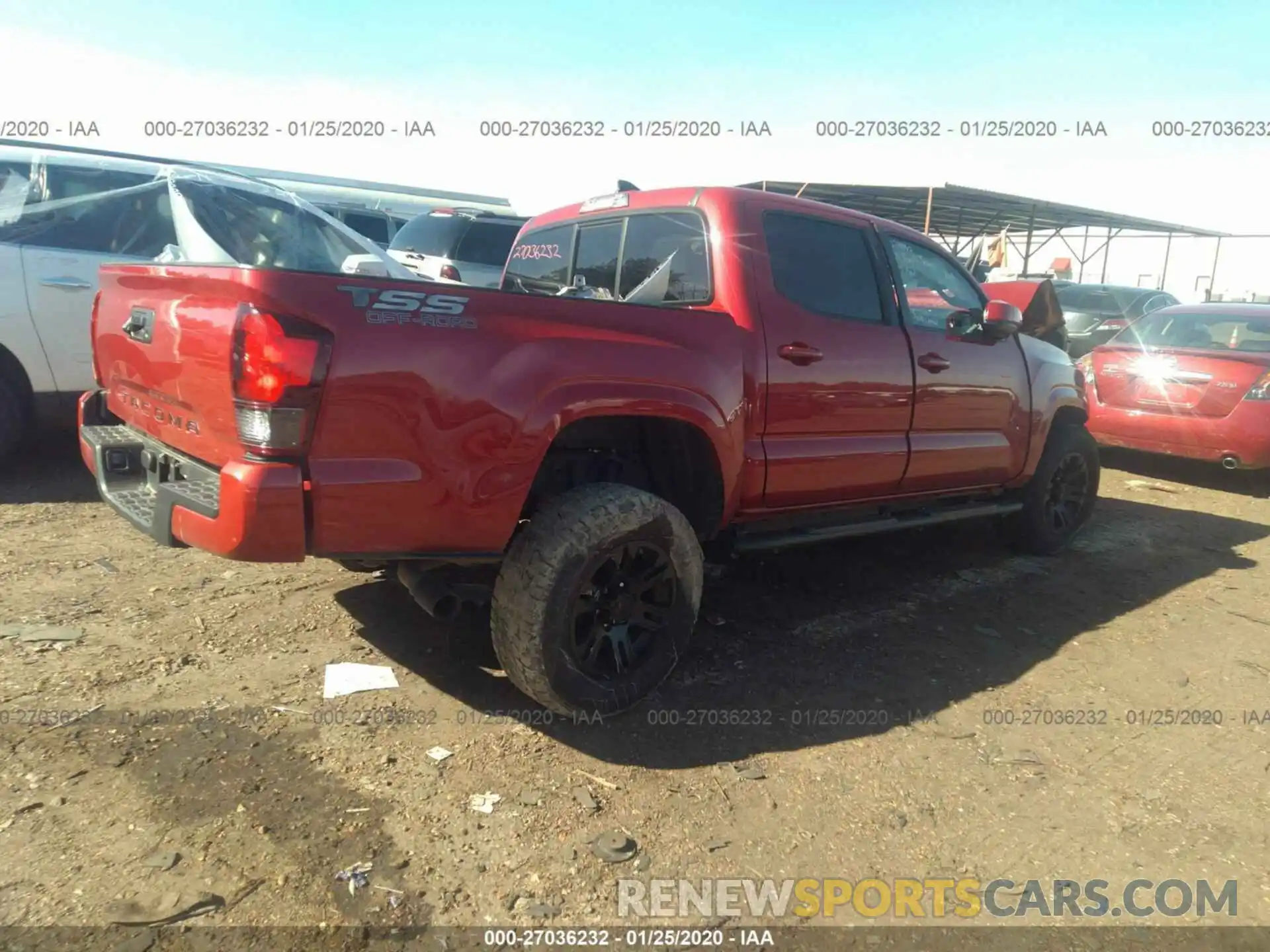 4 Photograph of a damaged car 5TFAX5GN6KX139042 TOYOTA TACOMA 2019