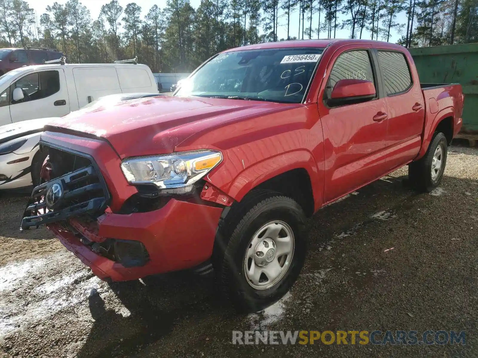 2 Фотография поврежденного автомобиля 5TFAX5GN6KX140708 TOYOTA TACOMA 2019