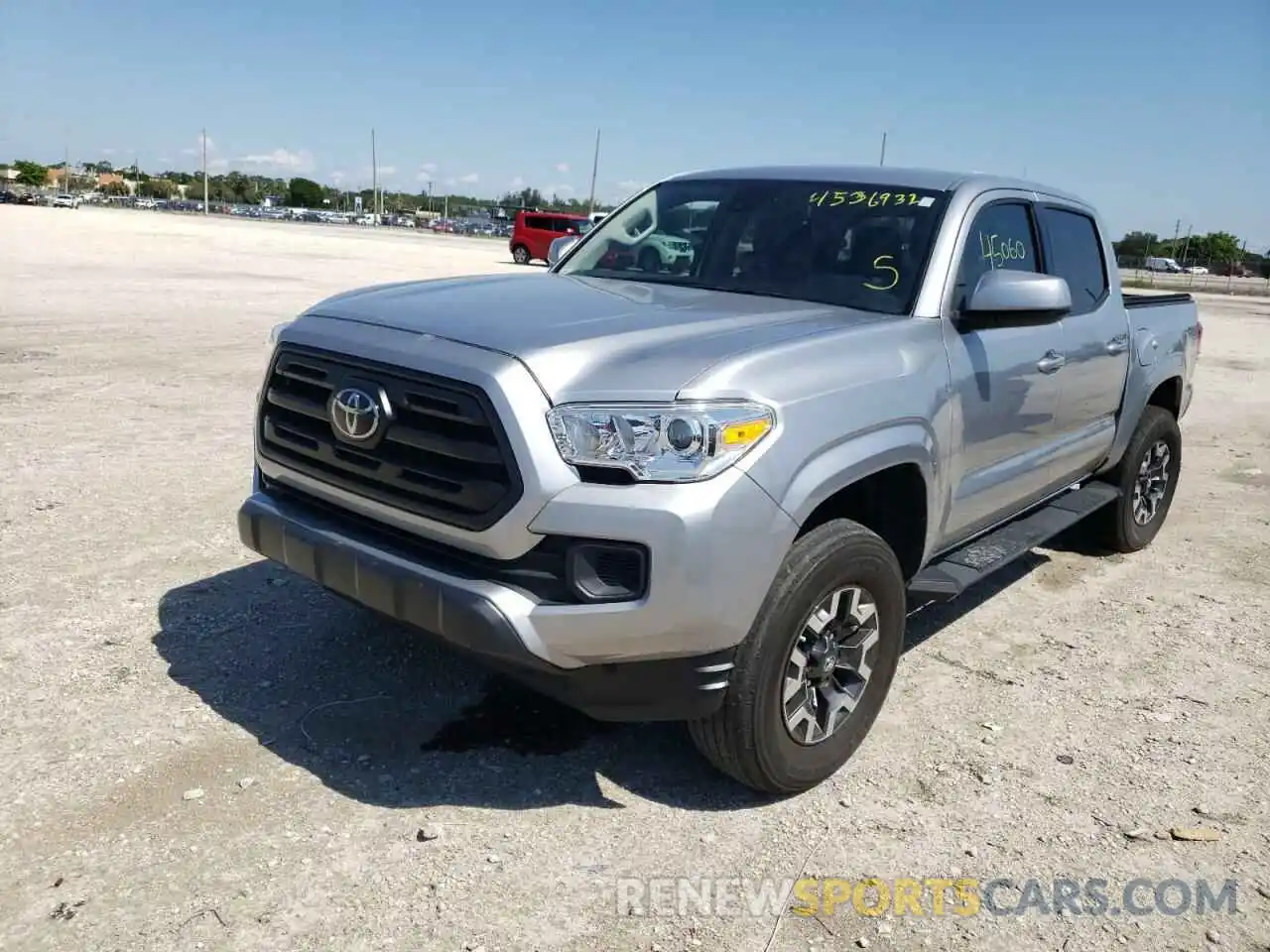 2 Photograph of a damaged car 5TFAX5GN6KX147299 TOYOTA TACOMA 2019