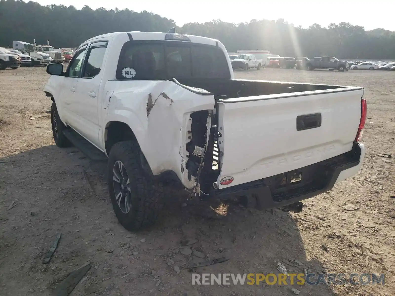 3 Photograph of a damaged car 5TFAX5GN6KX149392 TOYOTA TACOMA 2019