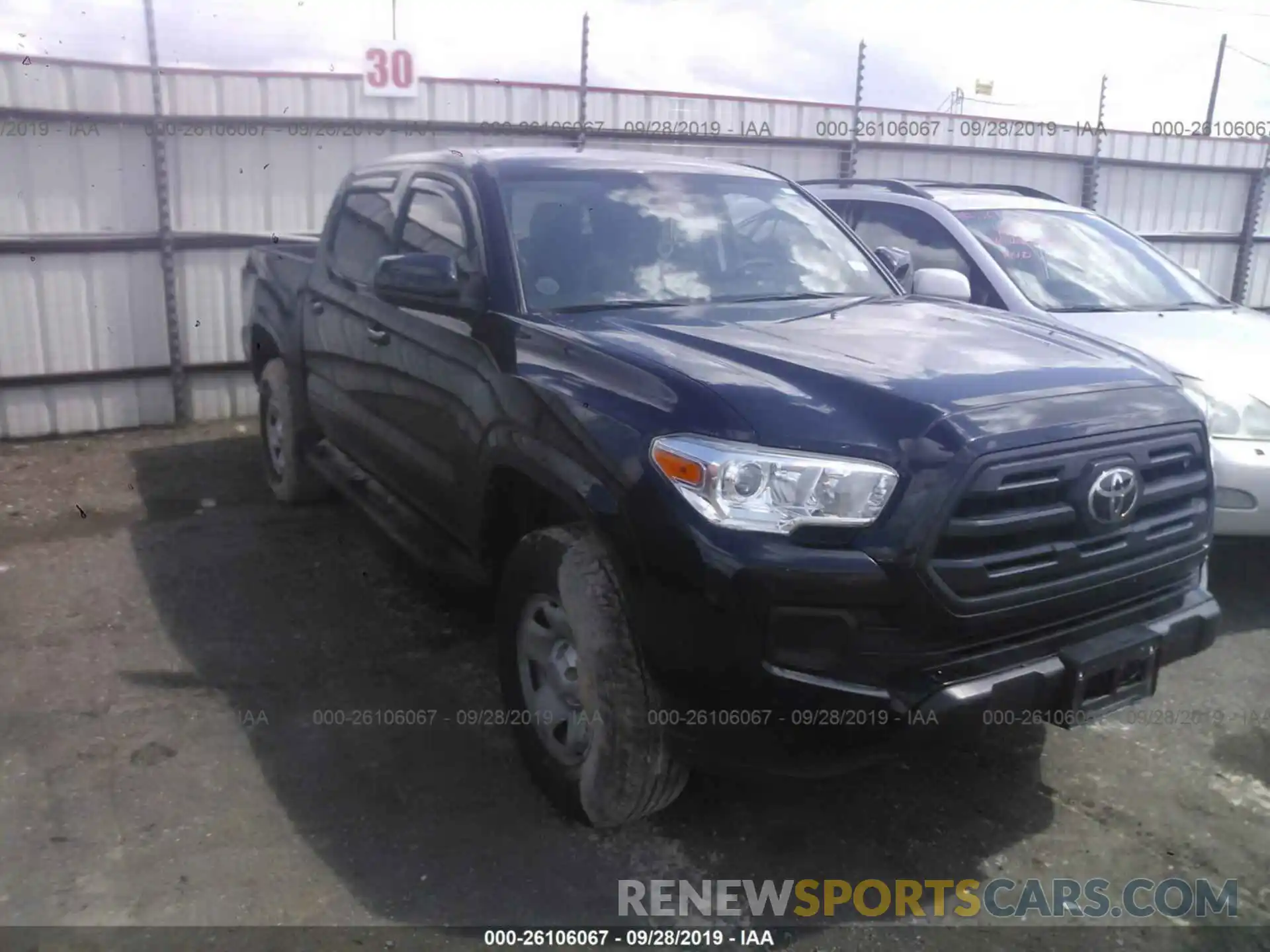 1 Photograph of a damaged car 5TFAX5GN6KX150994 TOYOTA TACOMA 2019