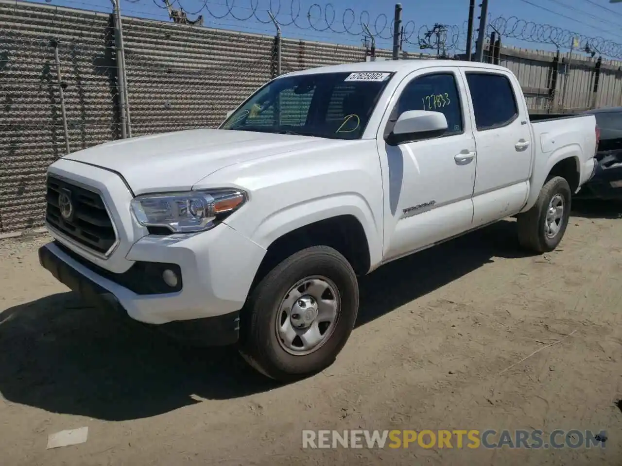 2 Photograph of a damaged car 5TFAX5GN6KX153636 TOYOTA TACOMA 2019