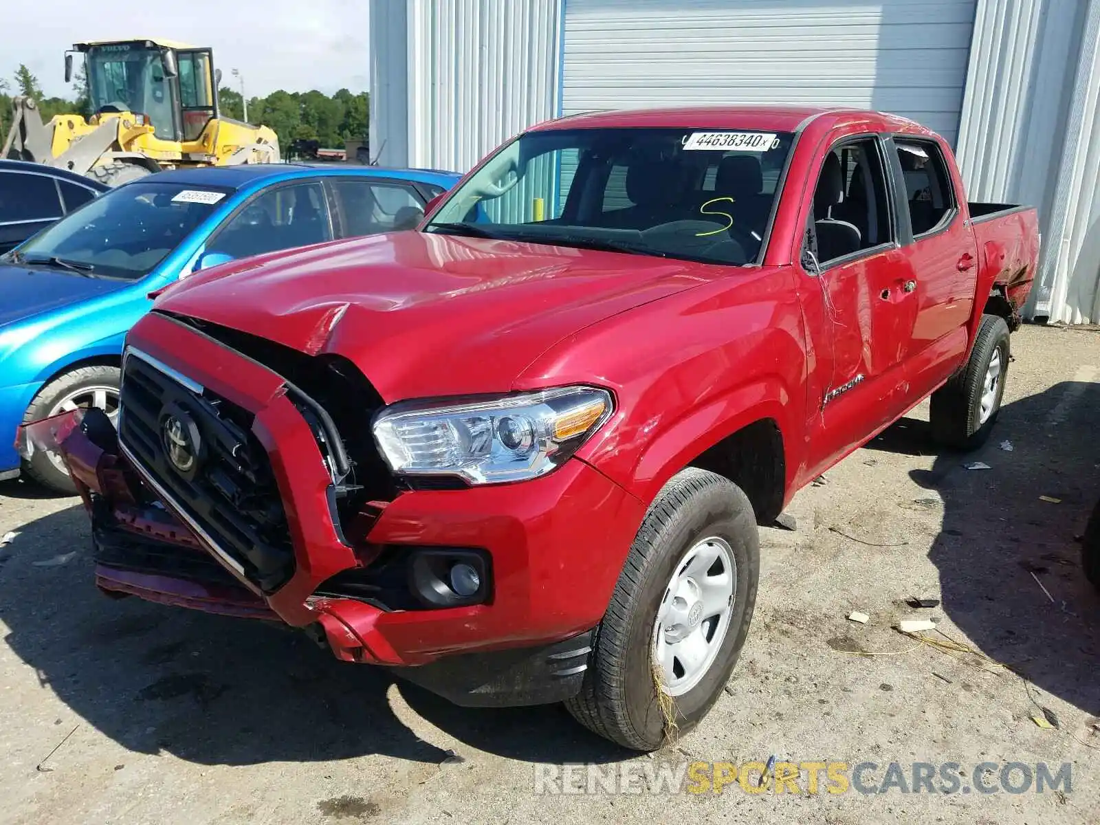 2 Photograph of a damaged car 5TFAX5GN6KX153958 TOYOTA TACOMA 2019