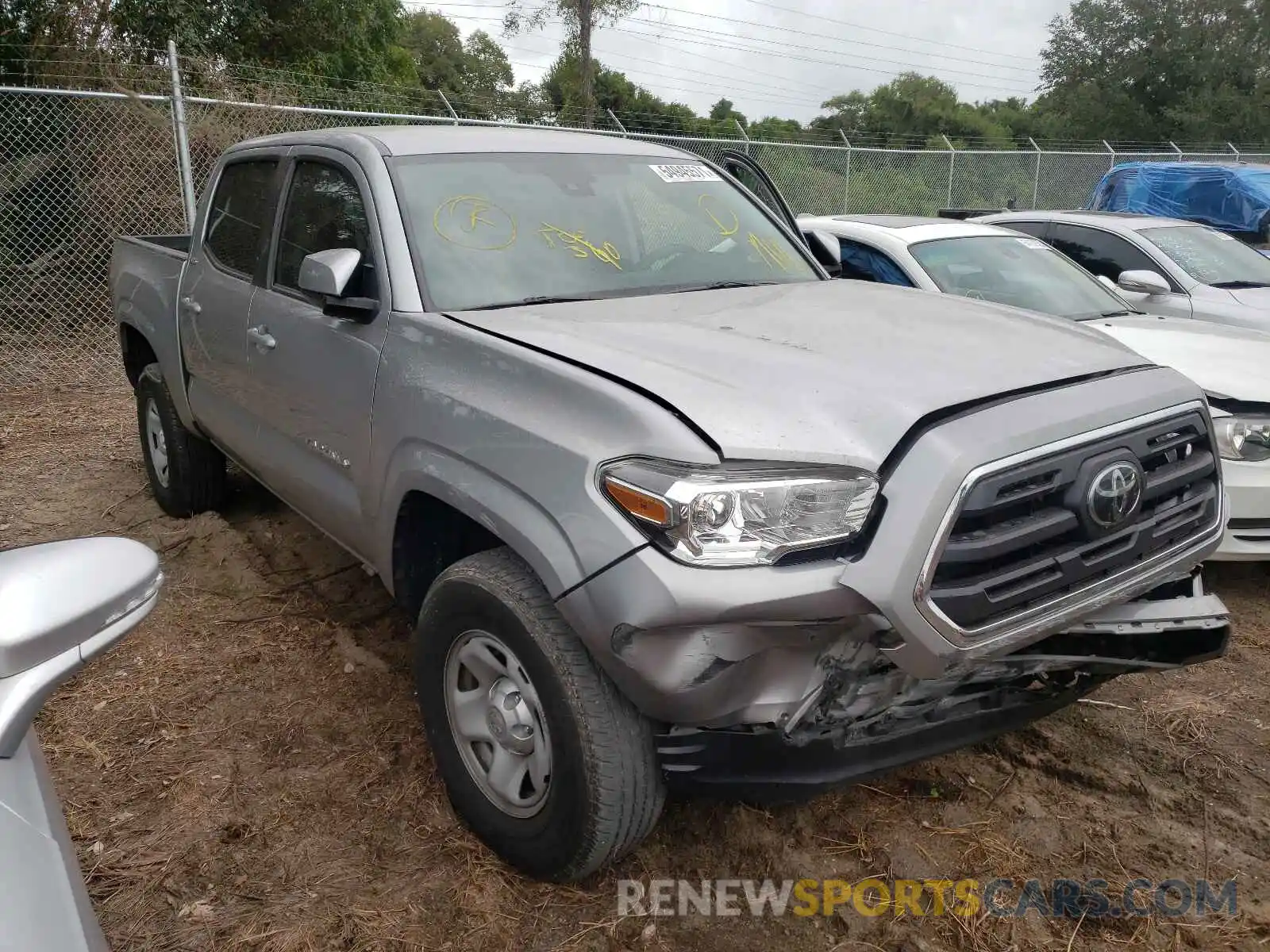 1 Photograph of a damaged car 5TFAX5GN7KX133878 TOYOTA TACOMA 2019