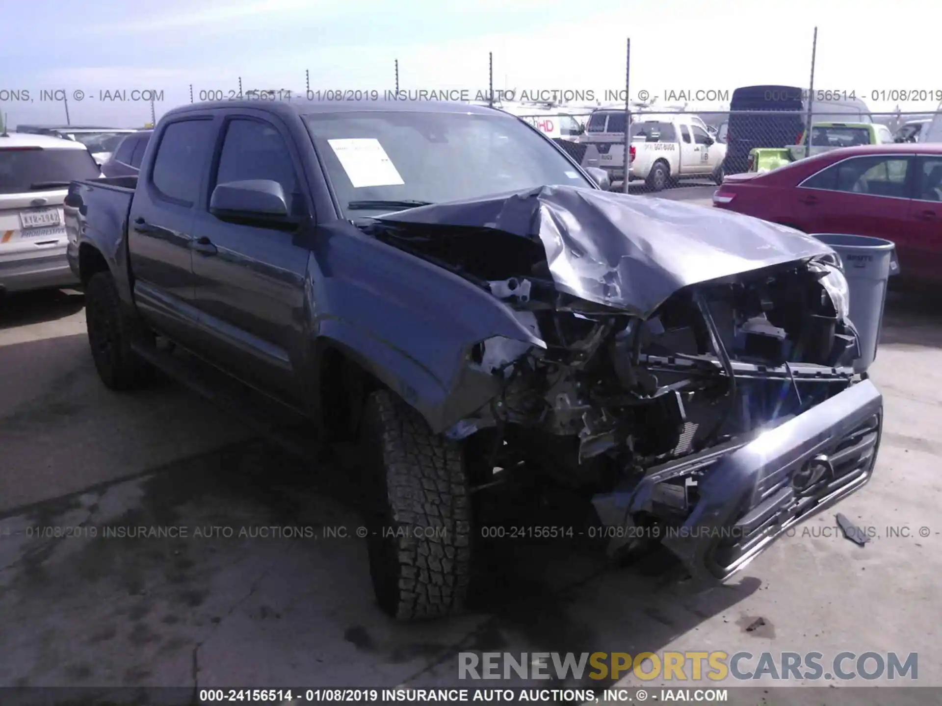 1 Photograph of a damaged car 5TFAX5GN7KX133931 TOYOTA TACOMA 2019