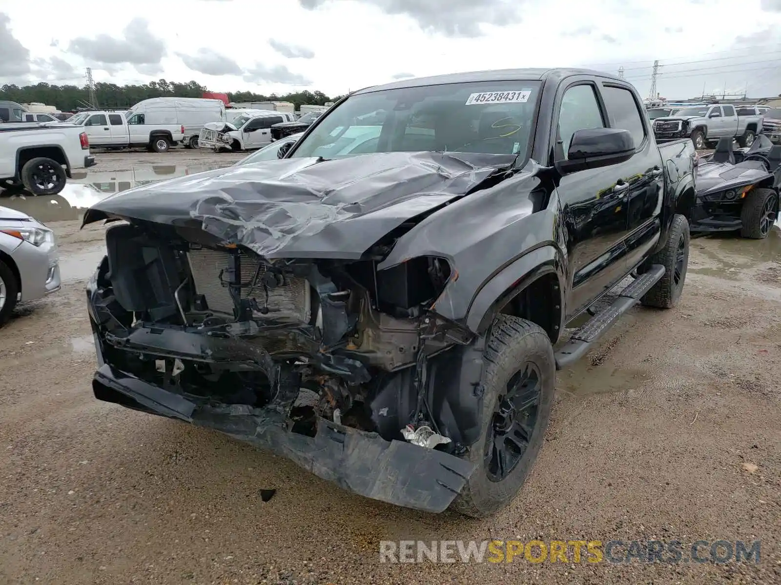 2 Photograph of a damaged car 5TFAX5GN7KX135422 TOYOTA TACOMA 2019