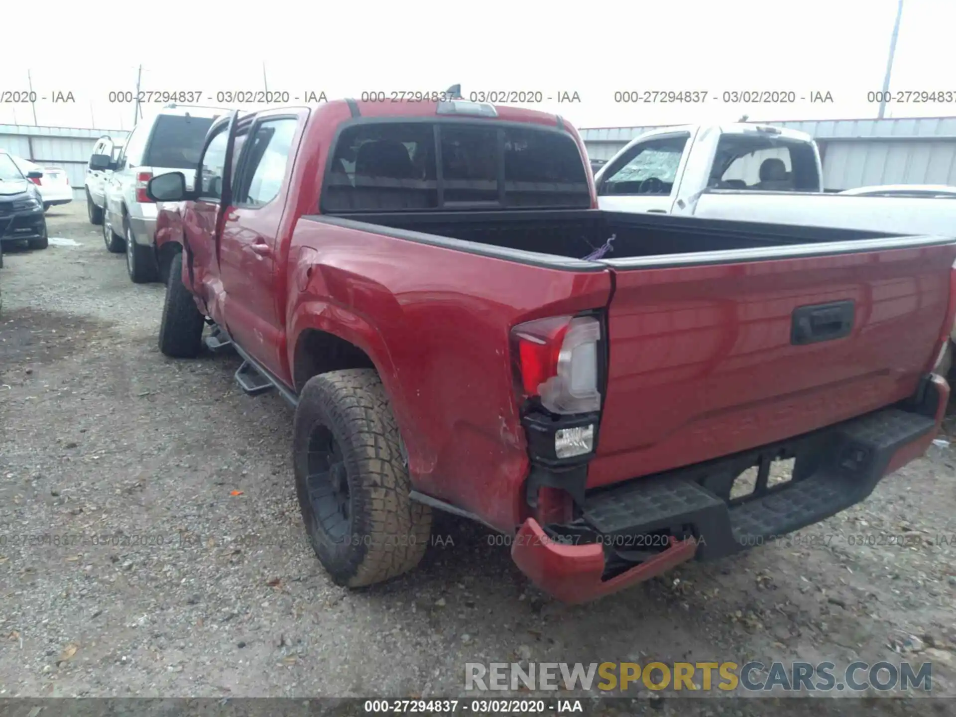 3 Photograph of a damaged car 5TFAX5GN7KX137252 TOYOTA TACOMA 2019