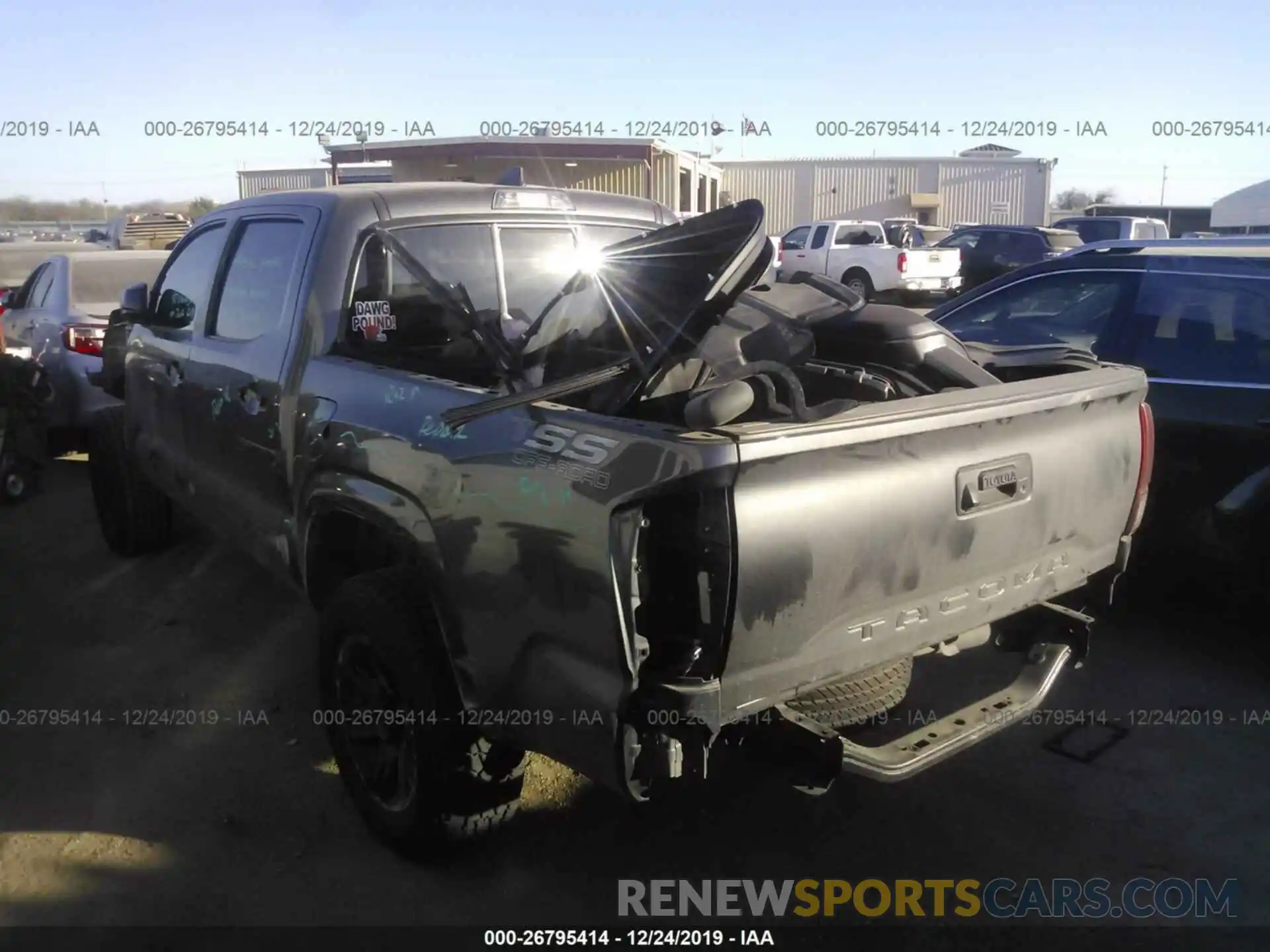 3 Photograph of a damaged car 5TFAX5GN7KX137347 TOYOTA TACOMA 2019