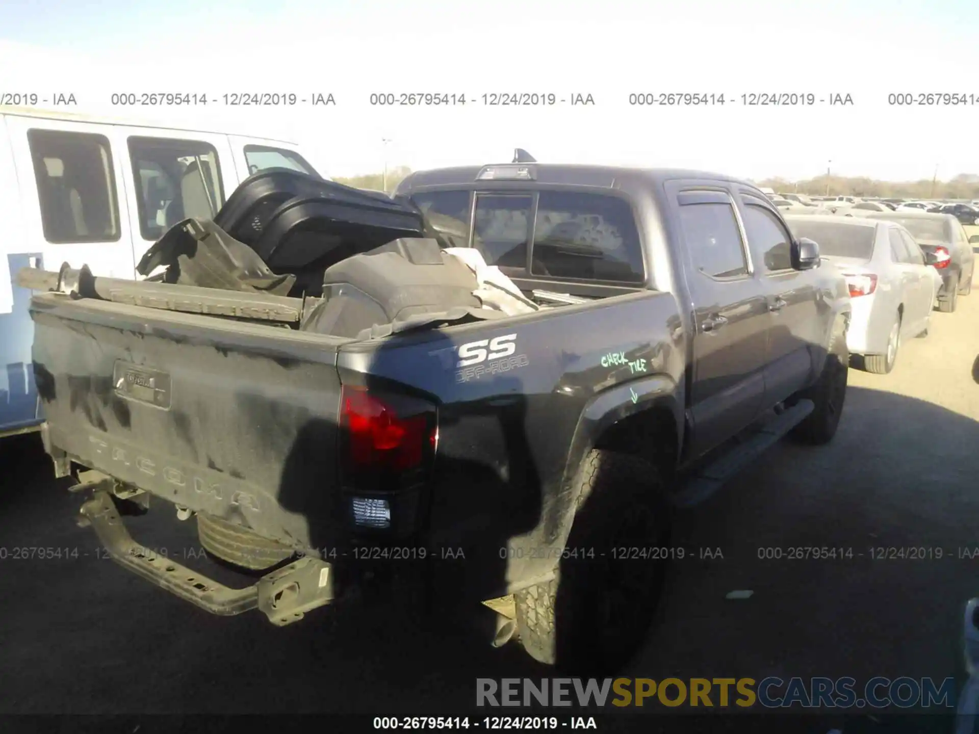 4 Photograph of a damaged car 5TFAX5GN7KX137347 TOYOTA TACOMA 2019