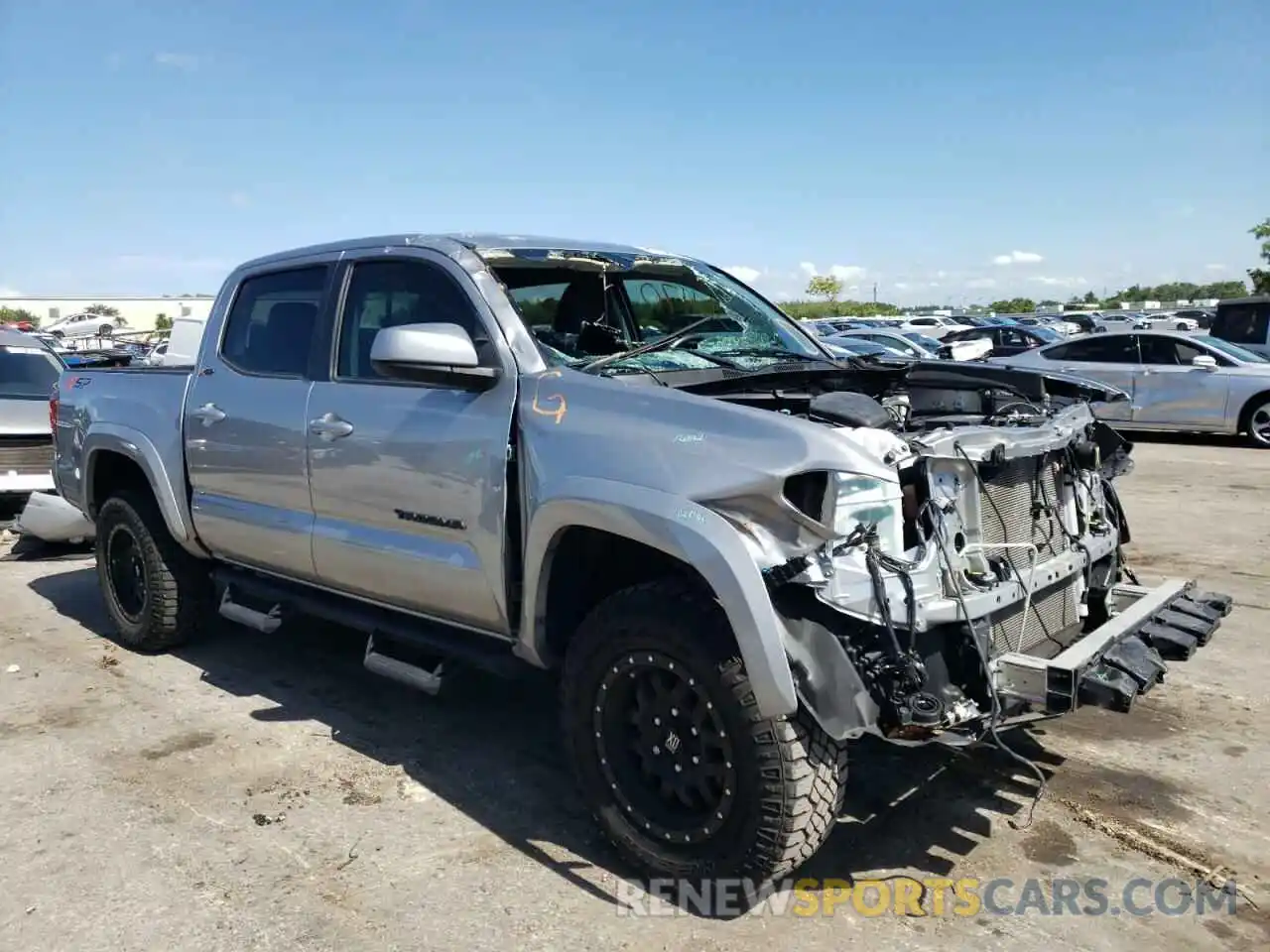 1 Photograph of a damaged car 5TFAX5GN7KX138269 TOYOTA TACOMA 2019