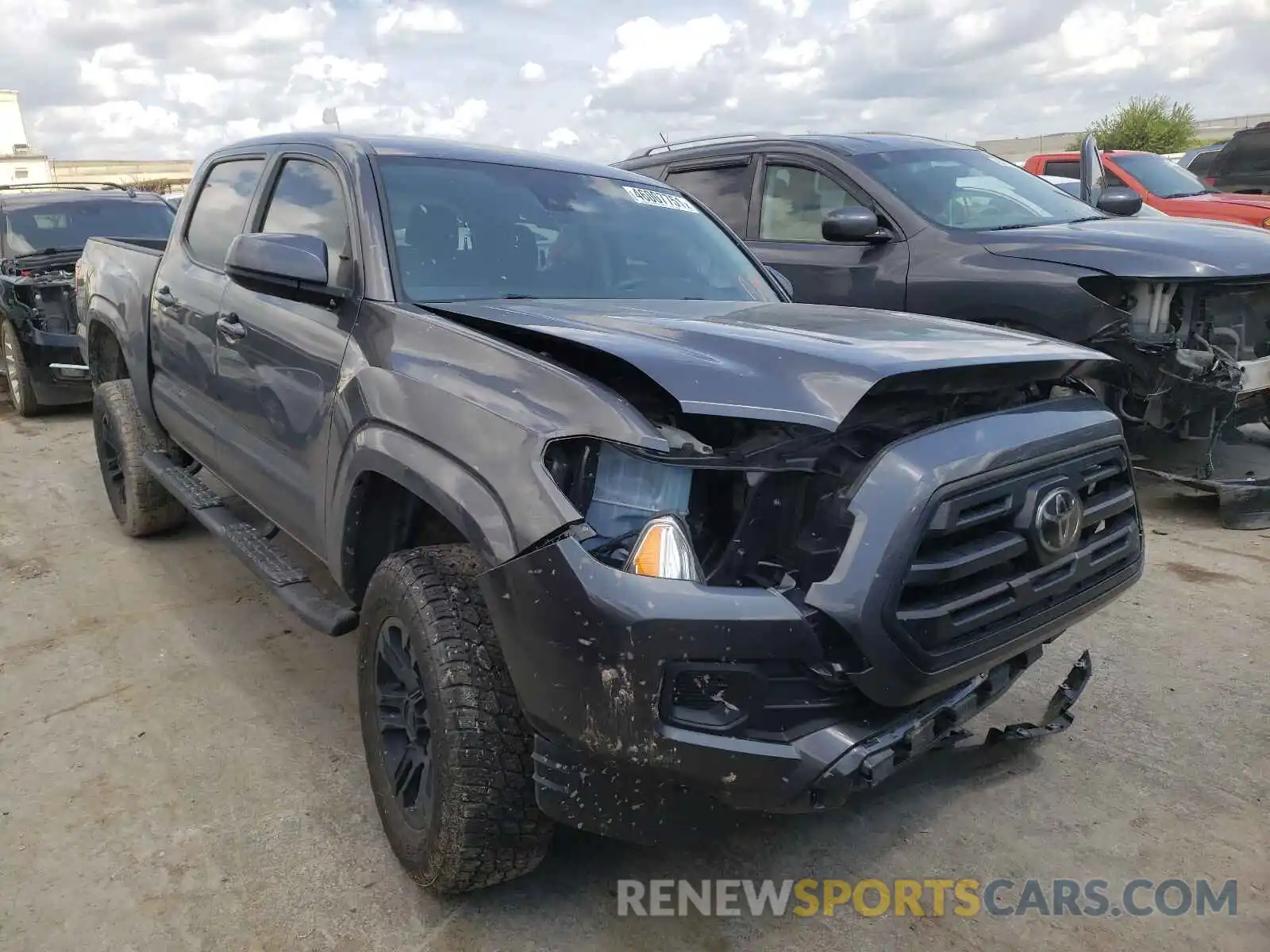 1 Photograph of a damaged car 5TFAX5GN7KX138675 TOYOTA TACOMA 2019