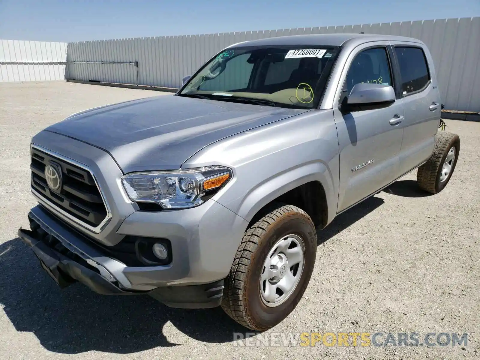 2 Photograph of a damaged car 5TFAX5GN7KX140071 TOYOTA TACOMA 2019