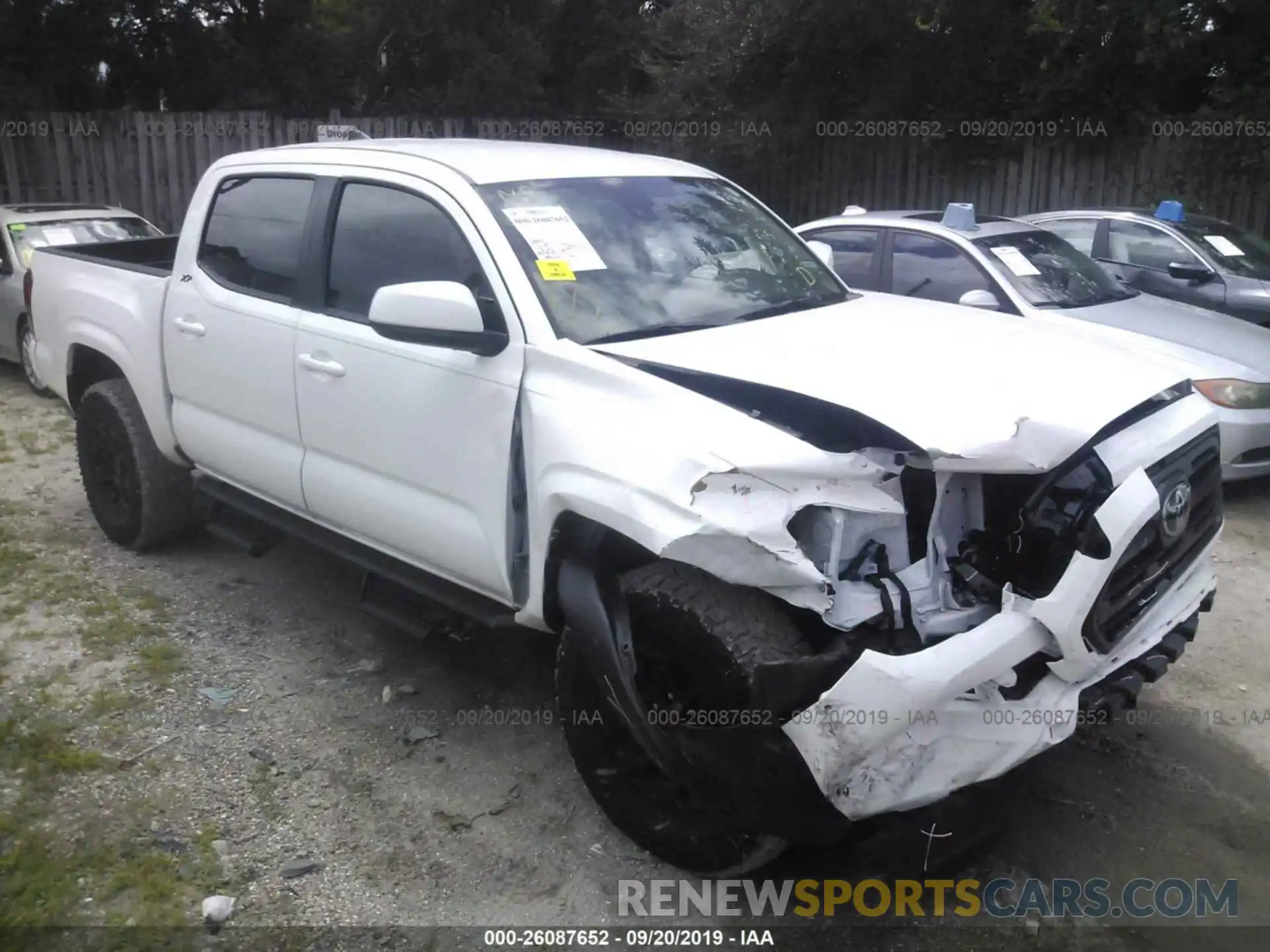 1 Photograph of a damaged car 5TFAX5GN7KX141270 TOYOTA TACOMA 2019