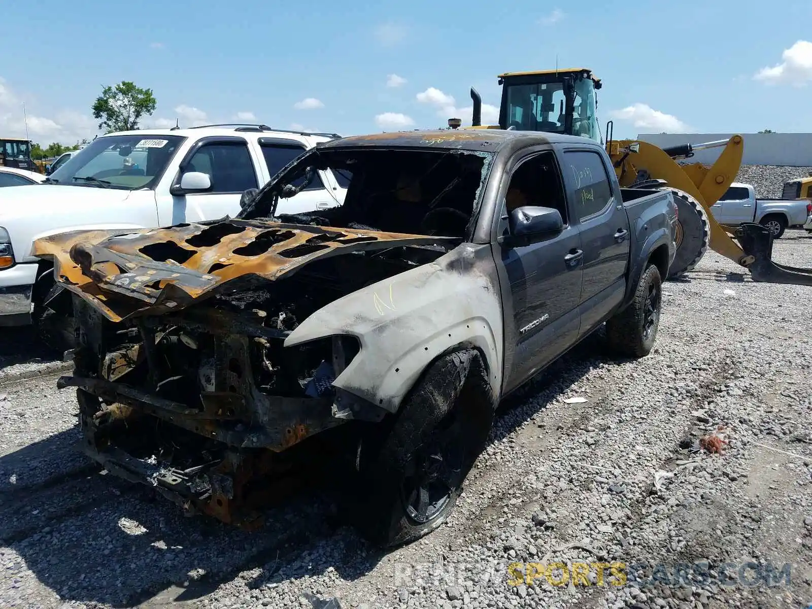 2 Photograph of a damaged car 5TFAX5GN7KX141690 TOYOTA TACOMA 2019