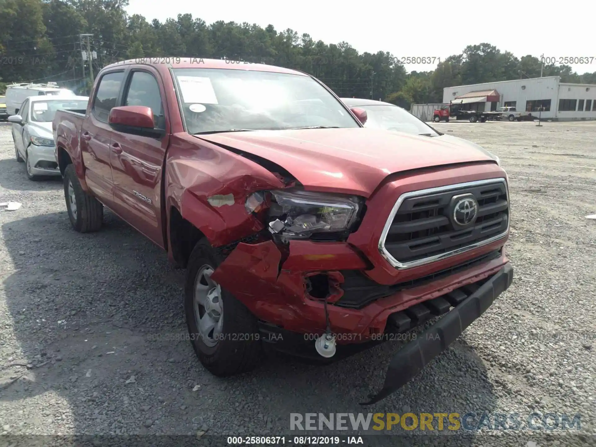 1 Photograph of a damaged car 5TFAX5GN7KX144668 TOYOTA TACOMA 2019