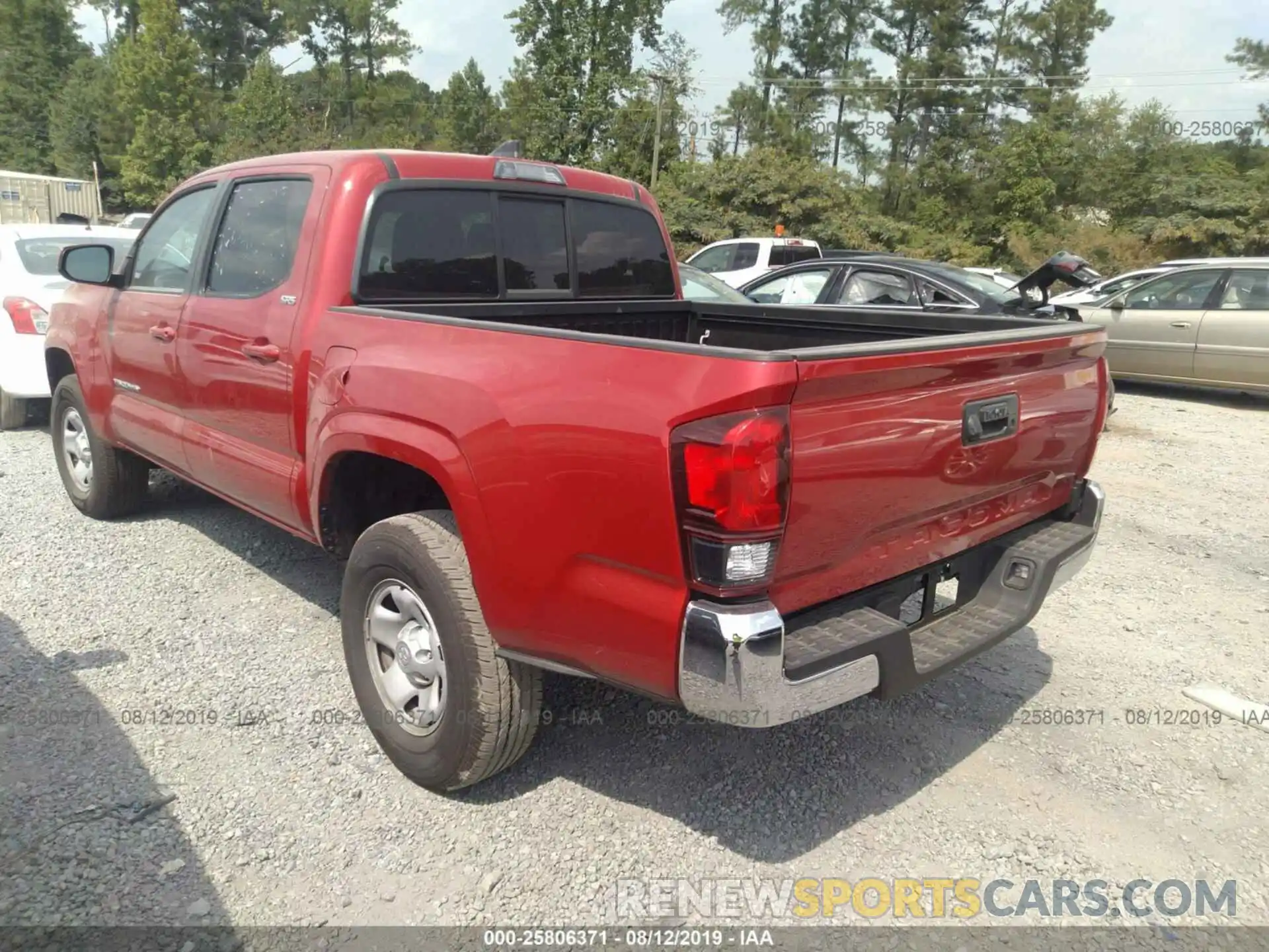 3 Photograph of a damaged car 5TFAX5GN7KX144668 TOYOTA TACOMA 2019