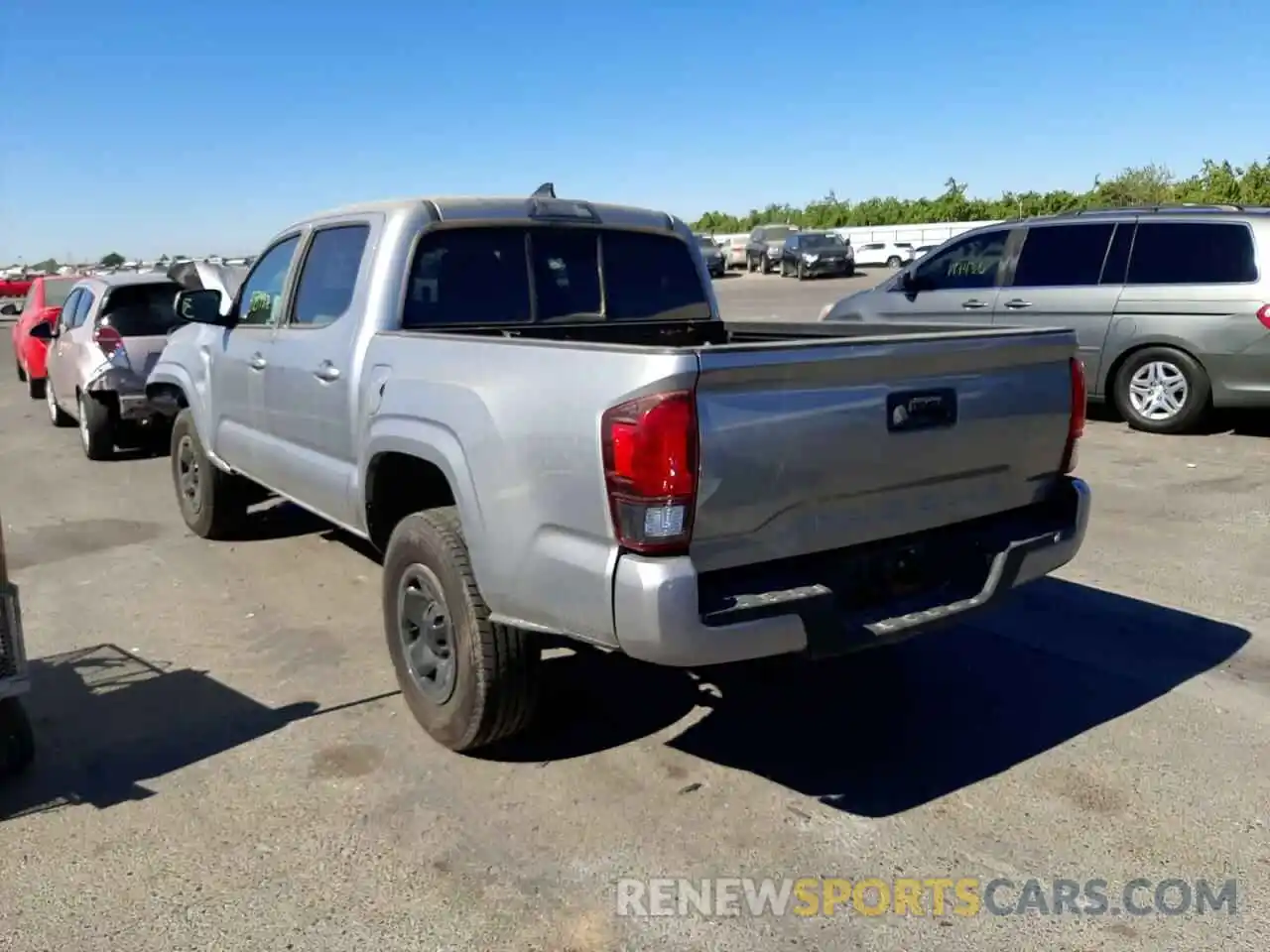 3 Photograph of a damaged car 5TFAX5GN7KX148896 TOYOTA TACOMA 2019