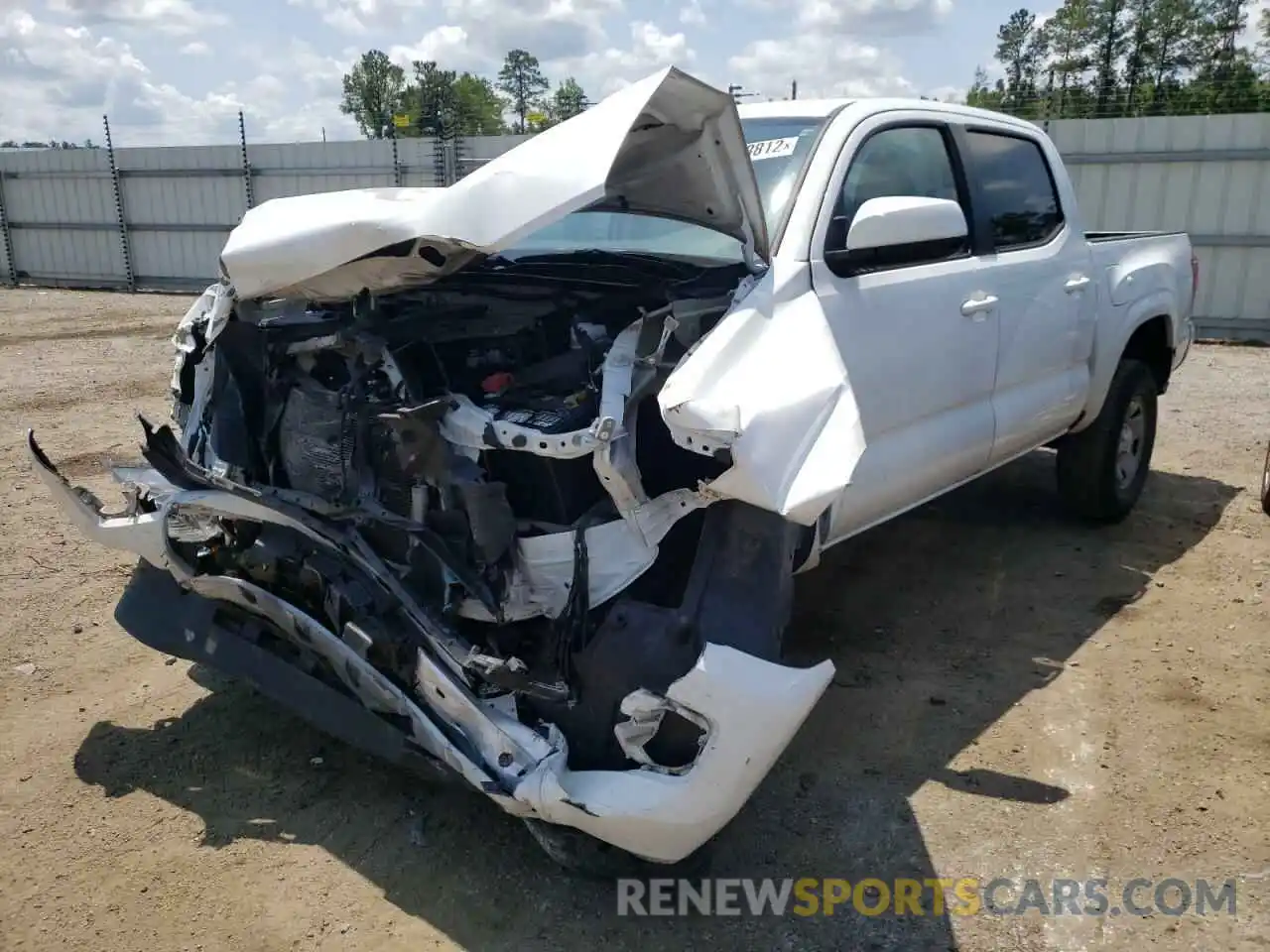 2 Photograph of a damaged car 5TFAX5GN7KX154570 TOYOTA TACOMA 2019