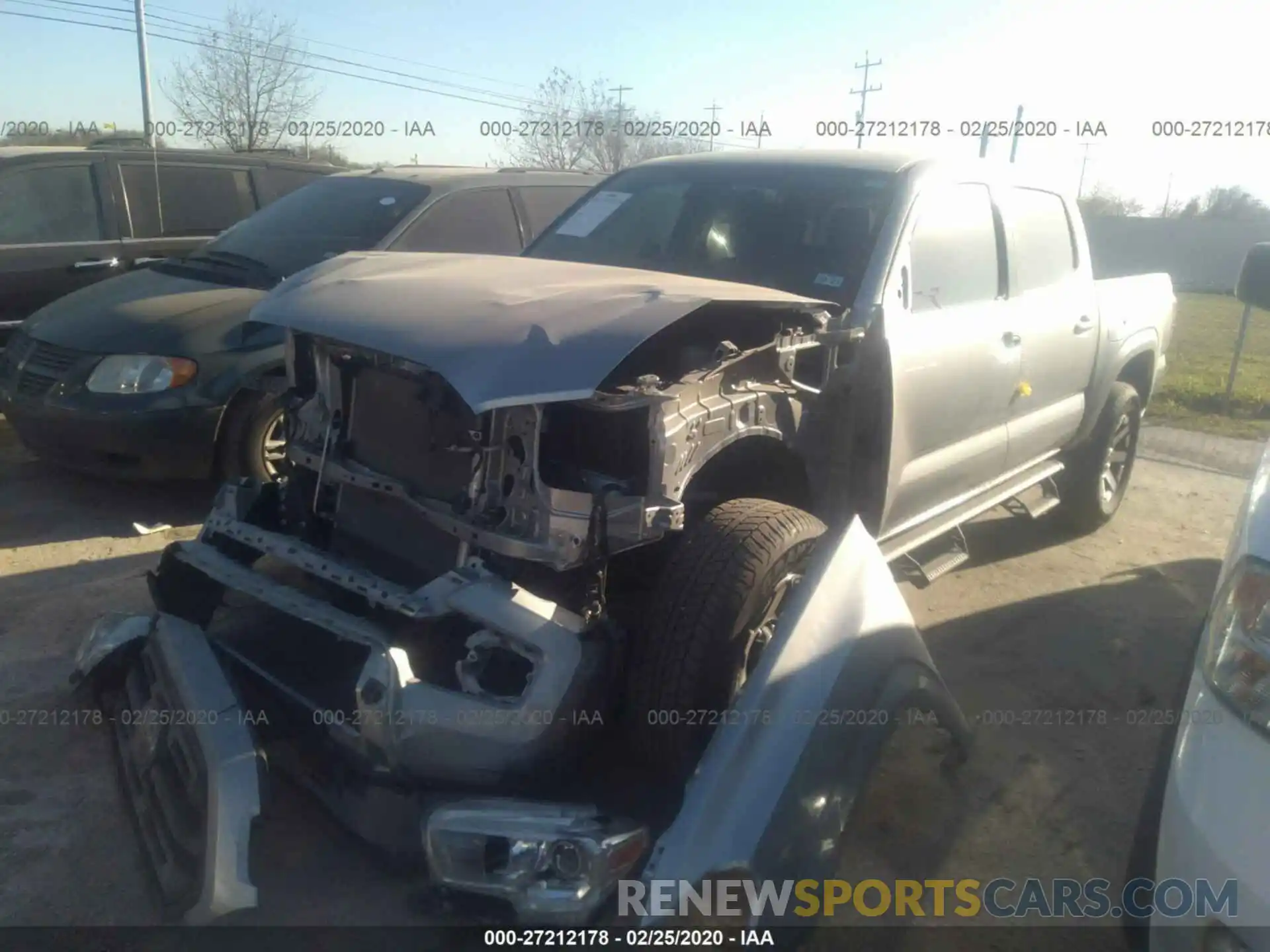 2 Photograph of a damaged car 5TFAX5GN7KX155993 TOYOTA TACOMA 2019