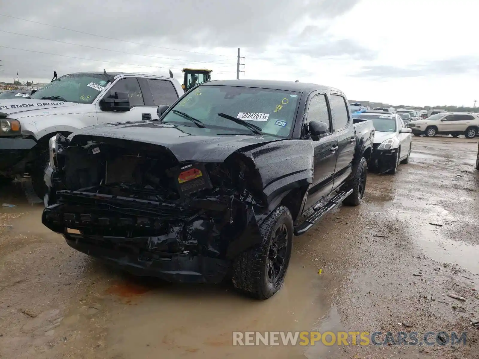 2 Photograph of a damaged car 5TFAX5GN7KX157940 TOYOTA TACOMA 2019