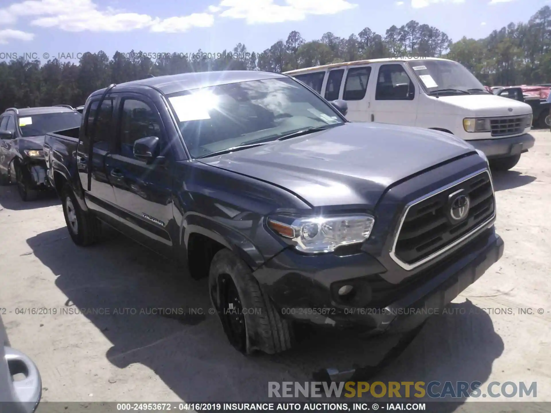 1 Photograph of a damaged car 5TFAX5GN8KX132531 TOYOTA TACOMA 2019