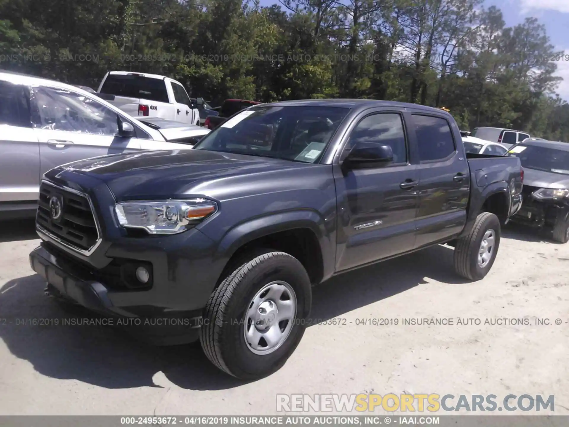 2 Photograph of a damaged car 5TFAX5GN8KX132531 TOYOTA TACOMA 2019