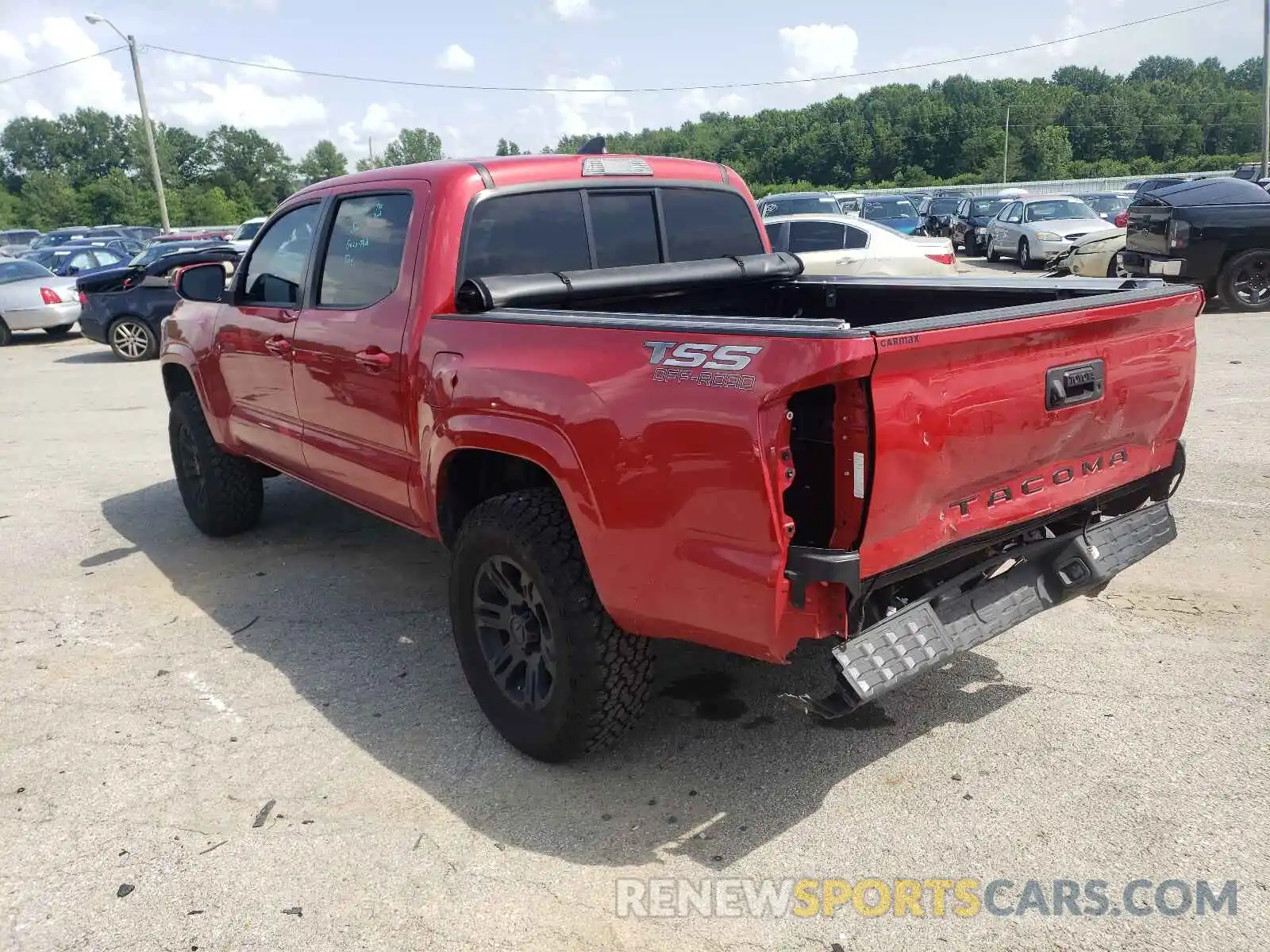 3 Photograph of a damaged car 5TFAX5GN8KX133808 TOYOTA TACOMA 2019