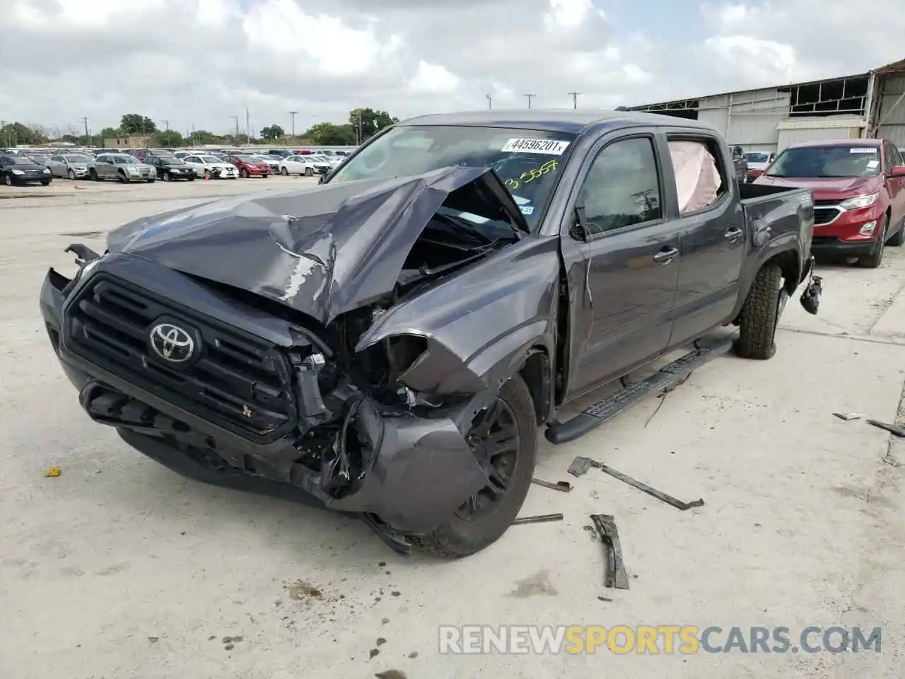 2 Photograph of a damaged car 5TFAX5GN8KX135557 TOYOTA TACOMA 2019