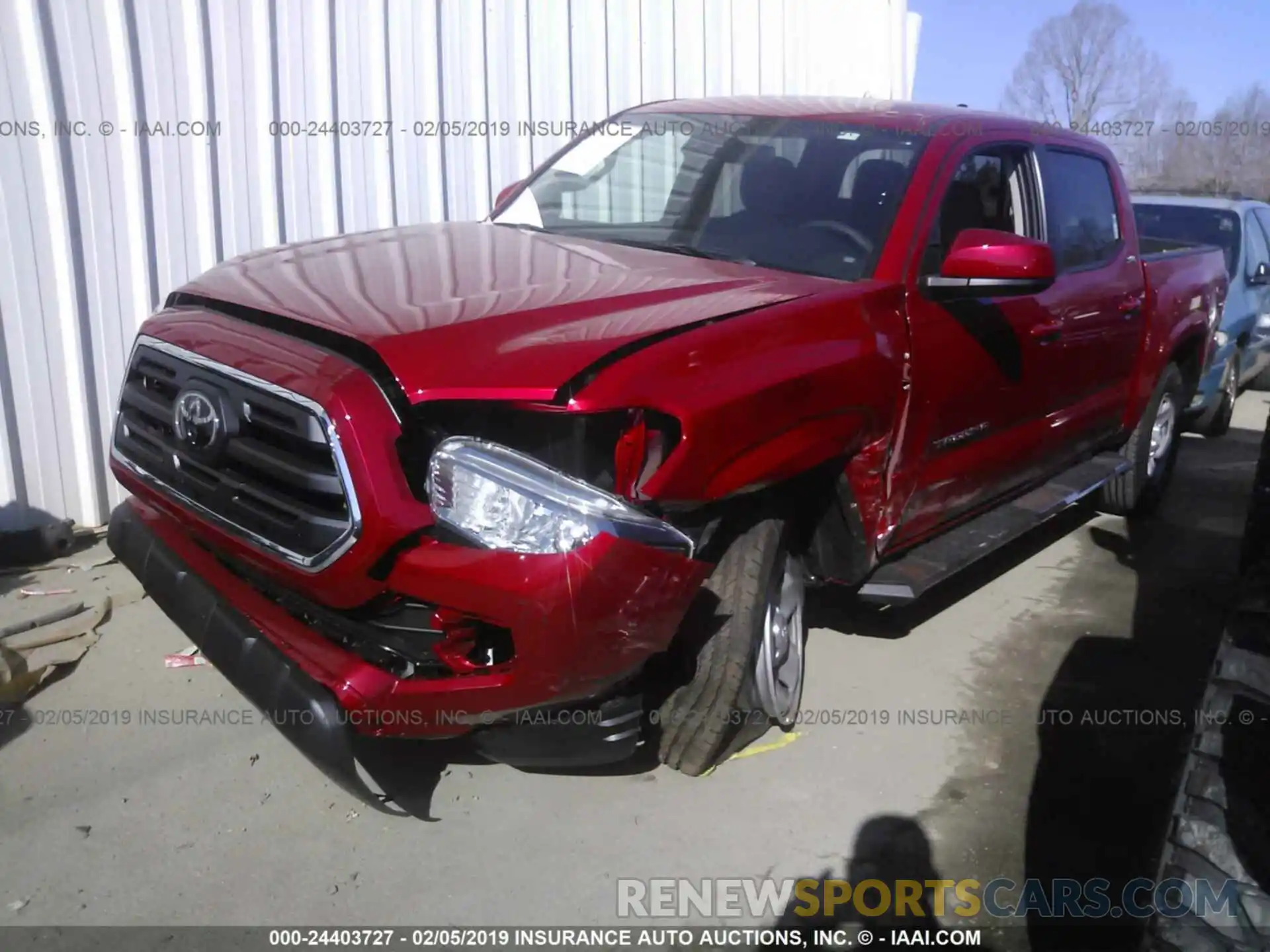 2 Photograph of a damaged car 5TFAX5GN8KX137972 TOYOTA TACOMA 2019