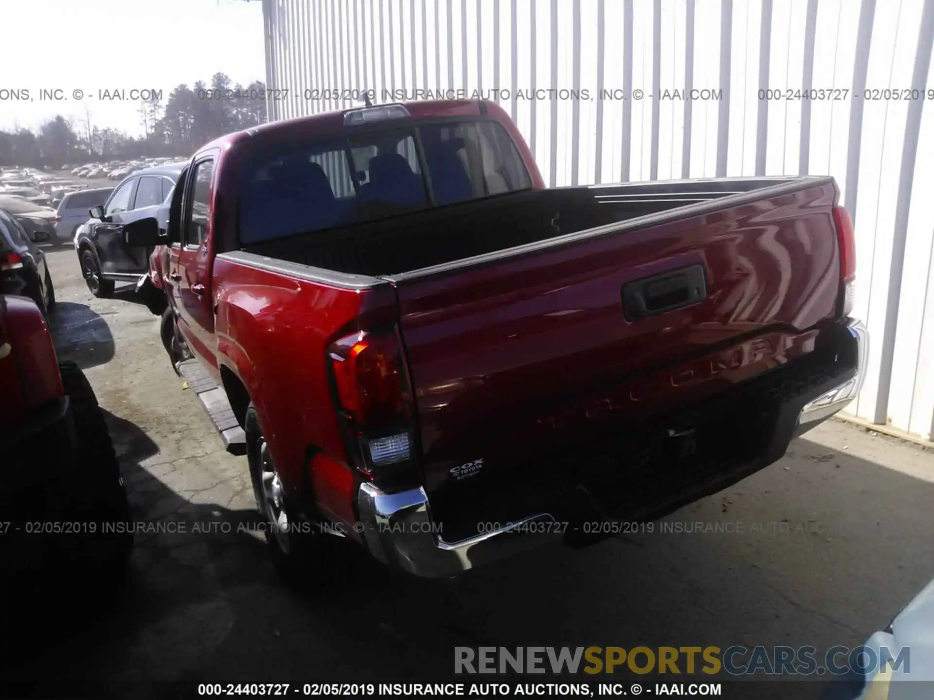 3 Photograph of a damaged car 5TFAX5GN8KX137972 TOYOTA TACOMA 2019