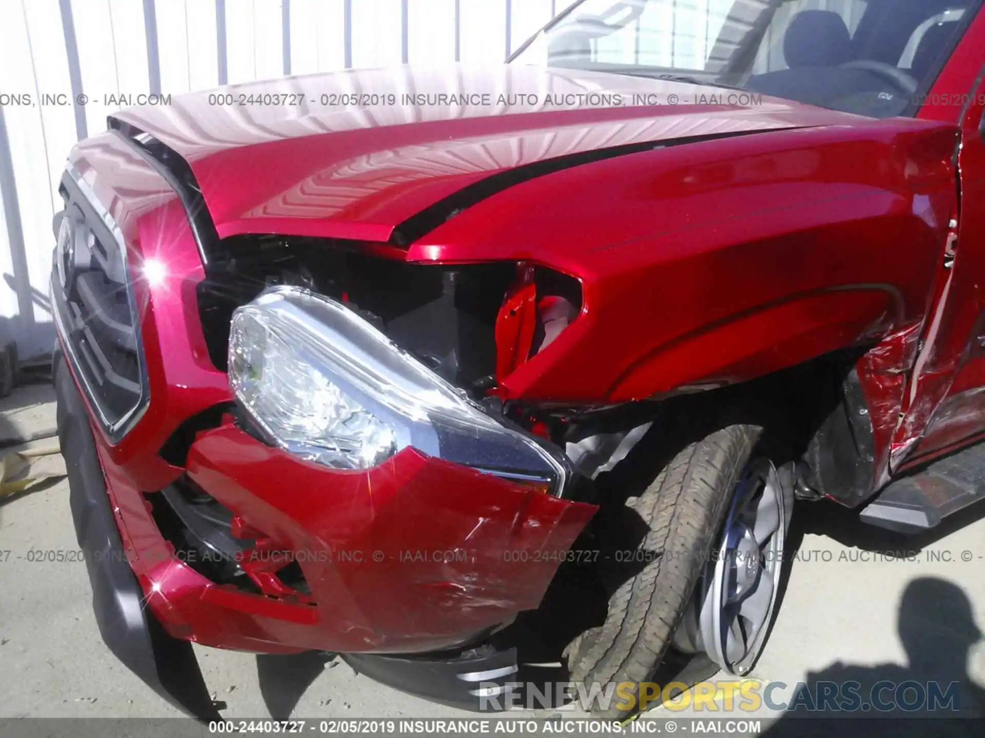 6 Photograph of a damaged car 5TFAX5GN8KX137972 TOYOTA TACOMA 2019