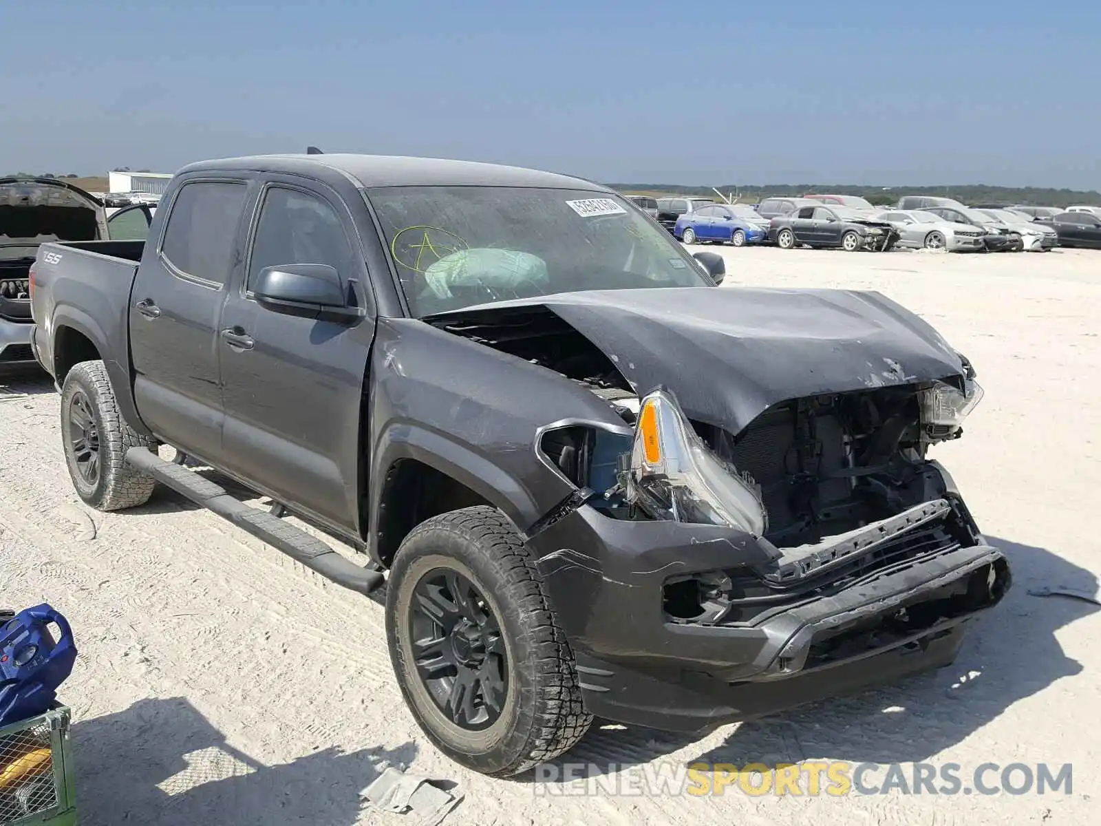 1 Photograph of a damaged car 5TFAX5GN8KX142170 TOYOTA TACOMA 2019