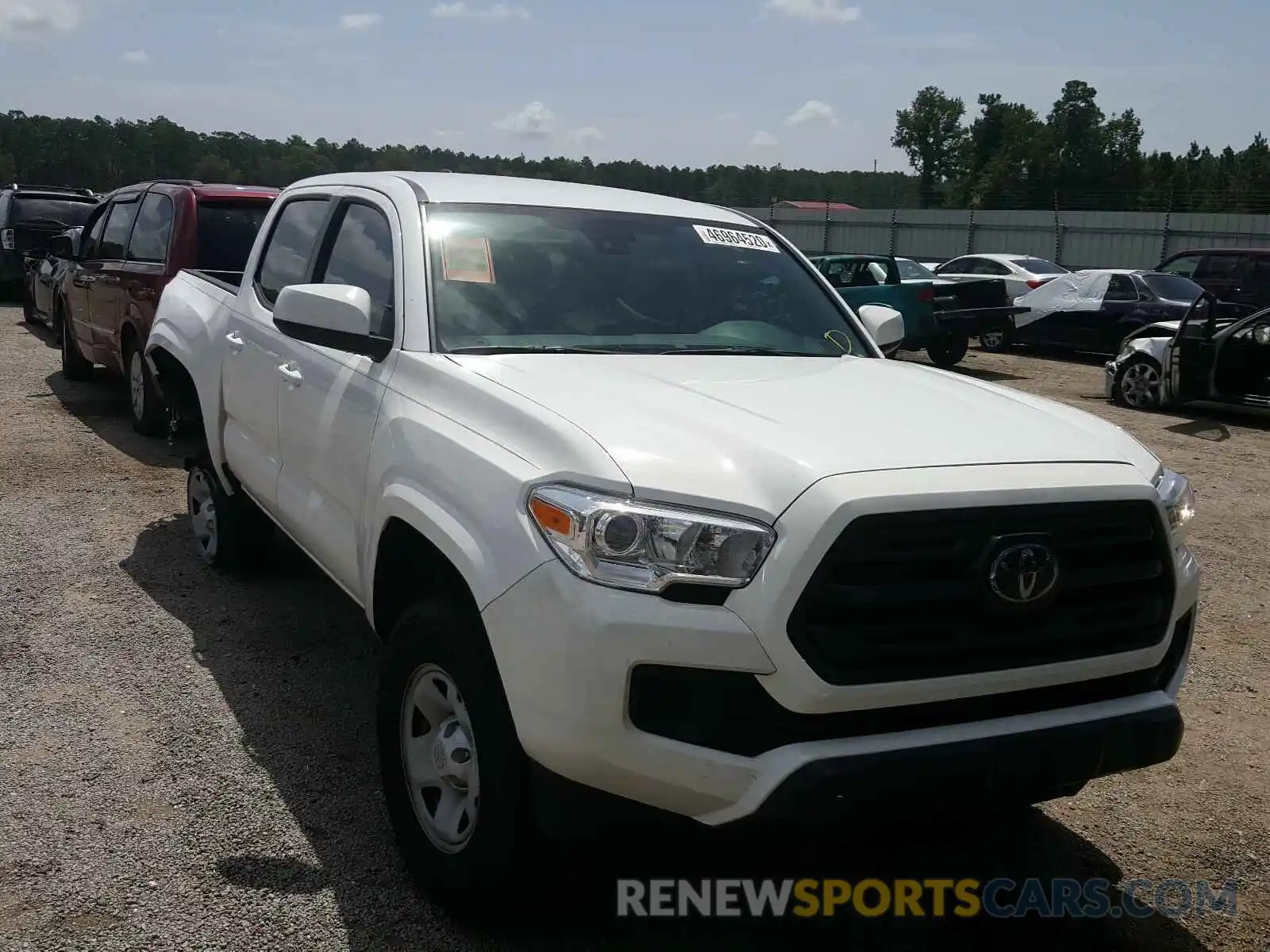 1 Photograph of a damaged car 5TFAX5GN8KX144551 TOYOTA TACOMA 2019