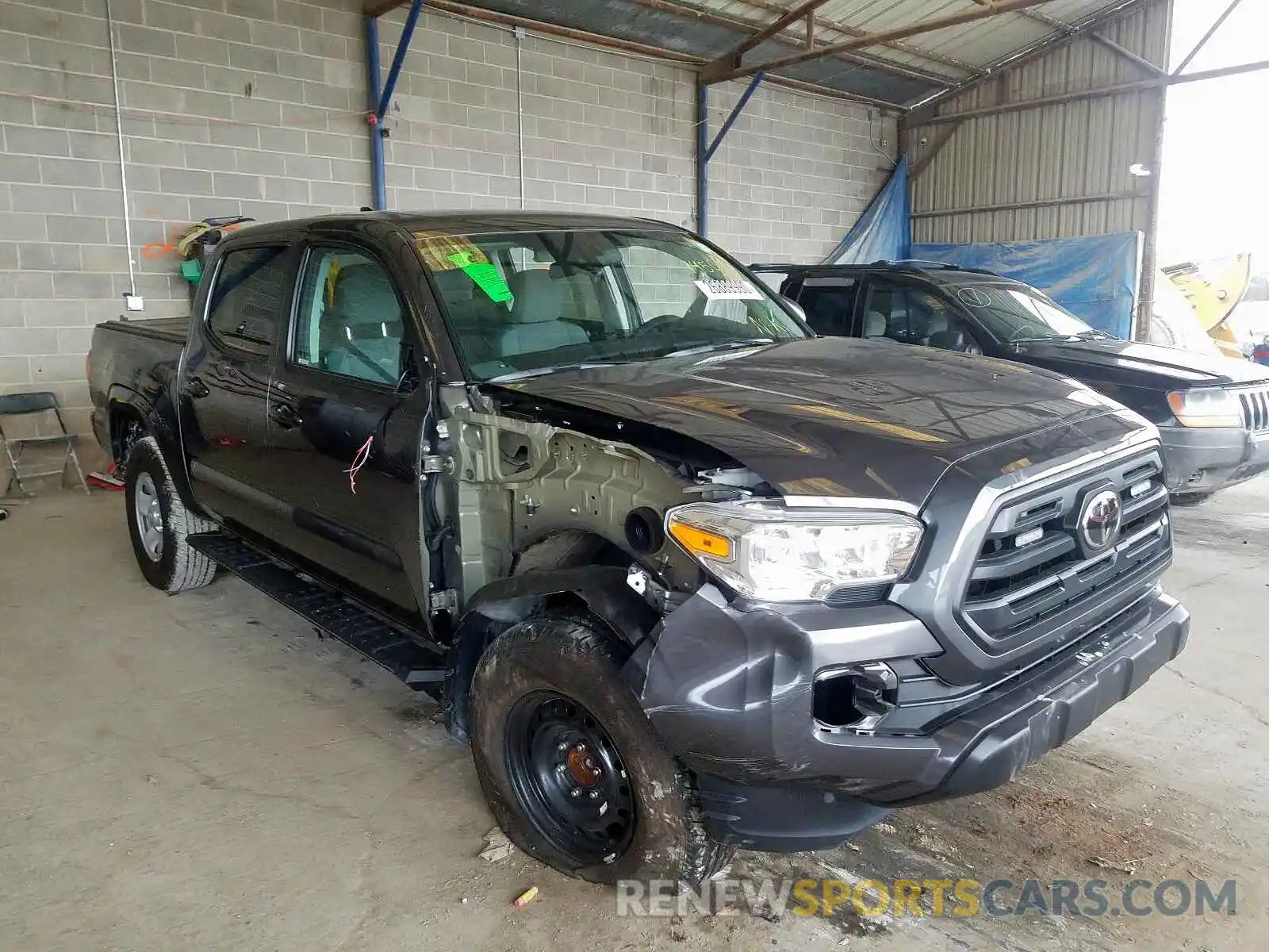 1 Photograph of a damaged car 5TFAX5GN8KX145781 TOYOTA TACOMA 2019