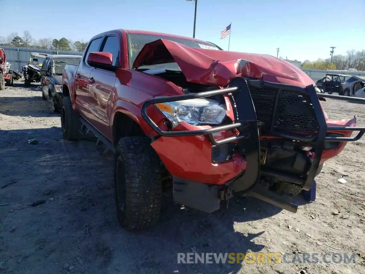 1 Photograph of a damaged car 5TFAX5GN8KX148342 TOYOTA TACOMA 2019