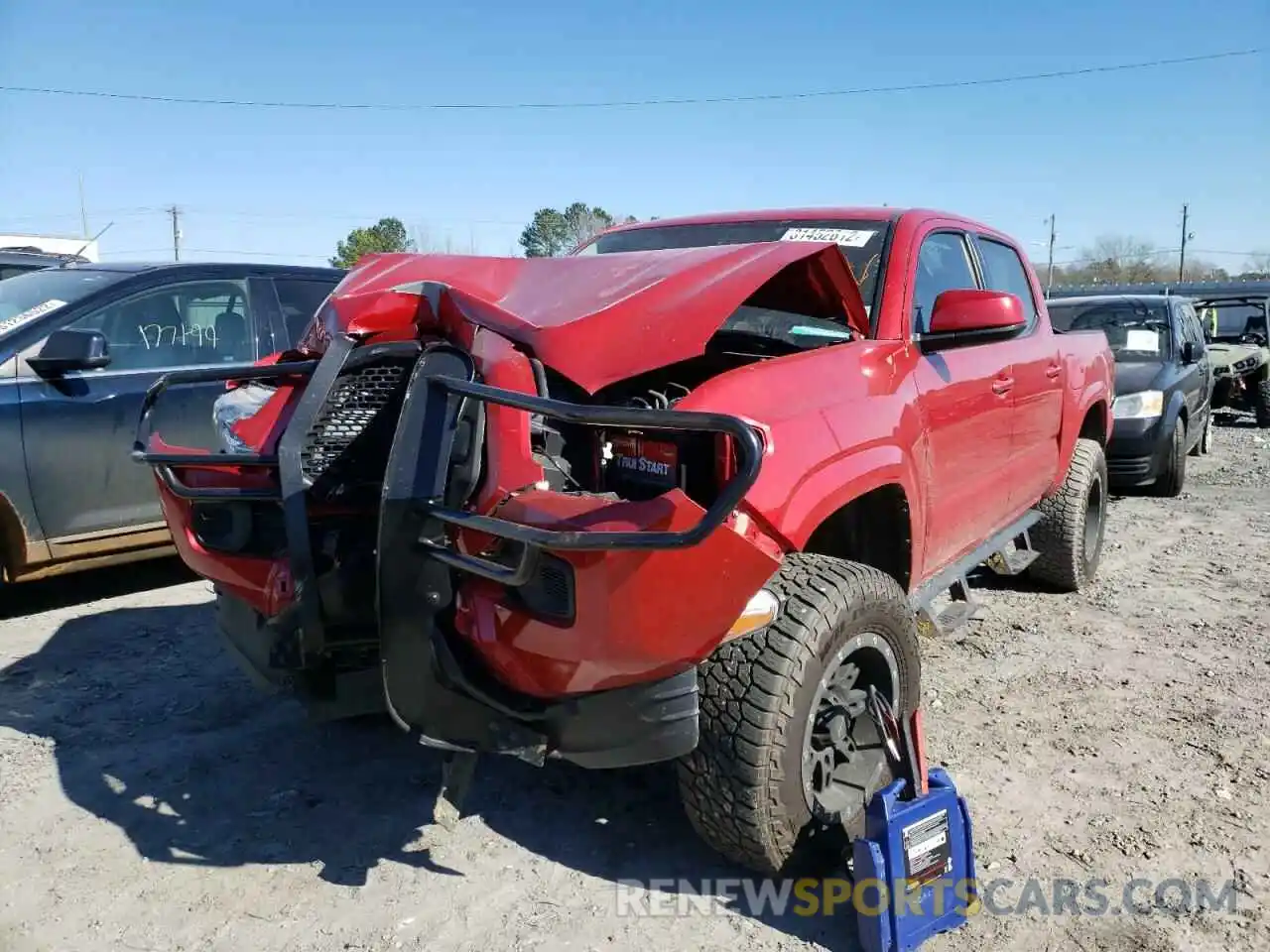 2 Photograph of a damaged car 5TFAX5GN8KX148342 TOYOTA TACOMA 2019