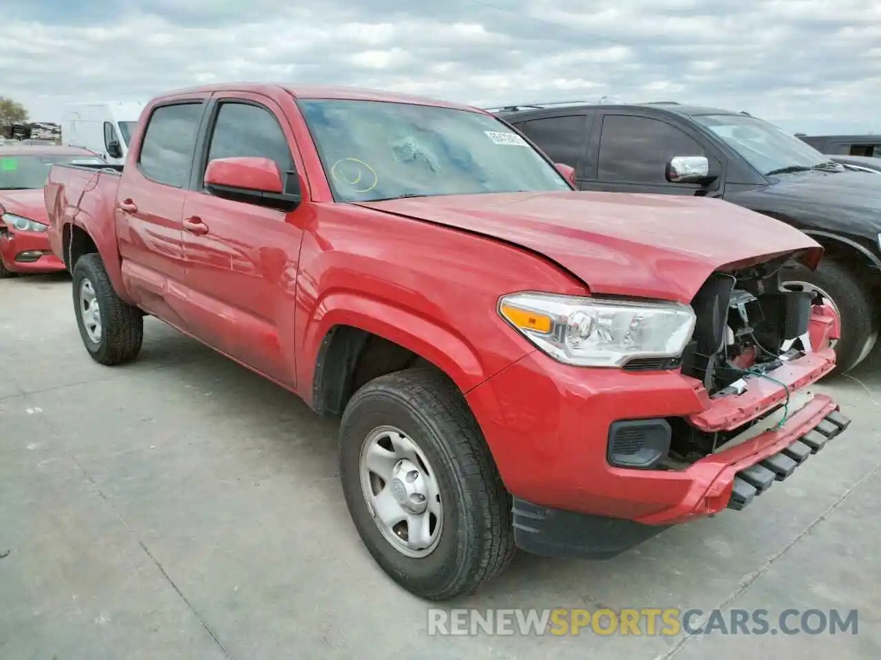 1 Photograph of a damaged car 5TFAX5GN8KX149023 TOYOTA TACOMA 2019