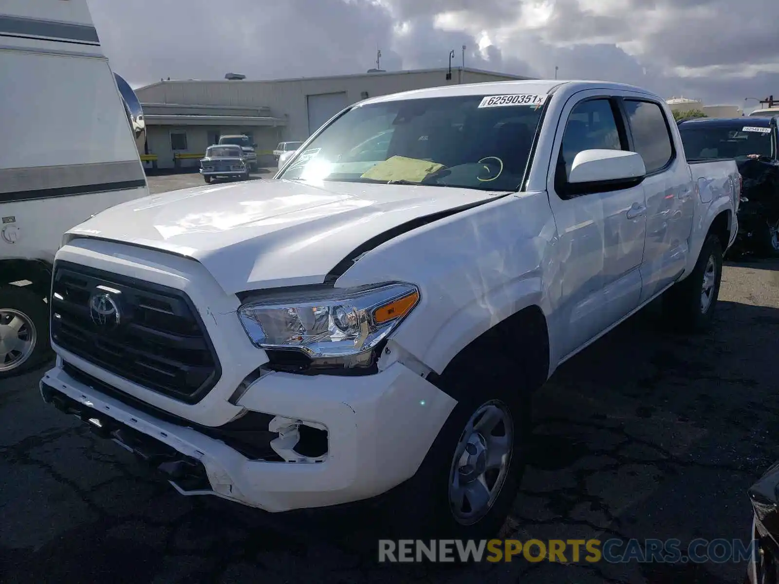 2 Photograph of a damaged car 5TFAX5GN8KX151502 TOYOTA TACOMA 2019