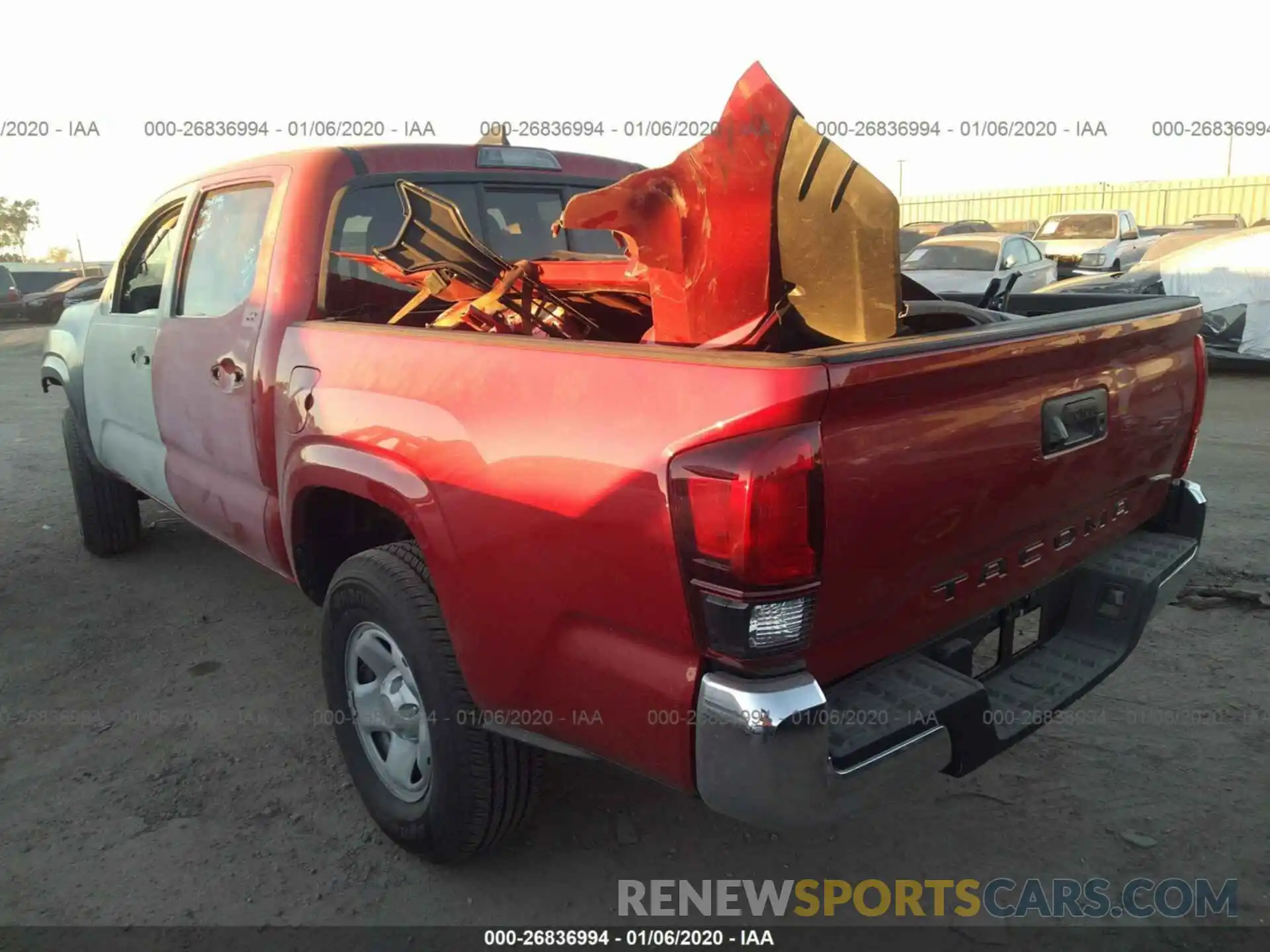 3 Photograph of a damaged car 5TFAX5GN8KX155842 TOYOTA TACOMA 2019